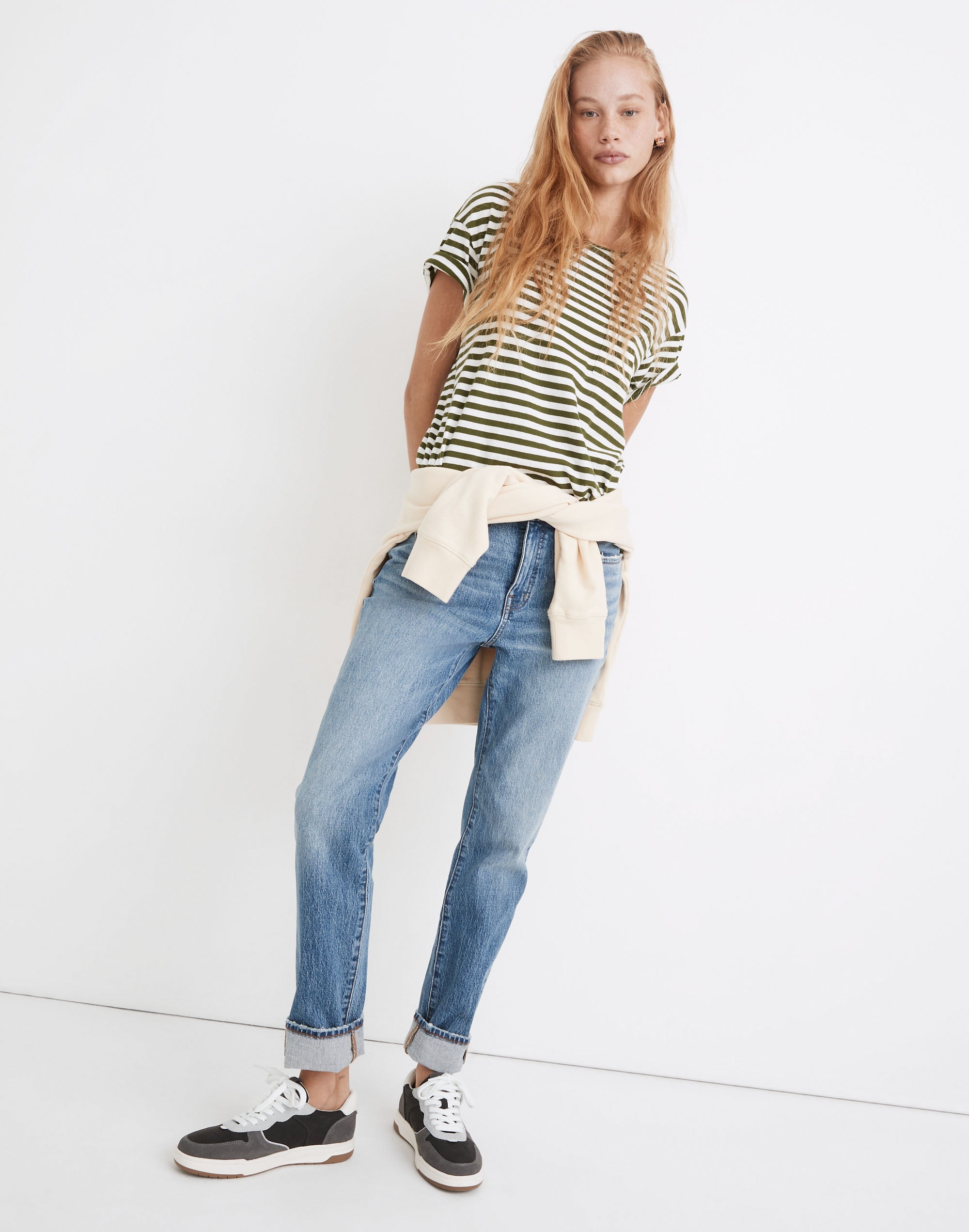 Tomboy Straight Jeans in Wright Wash