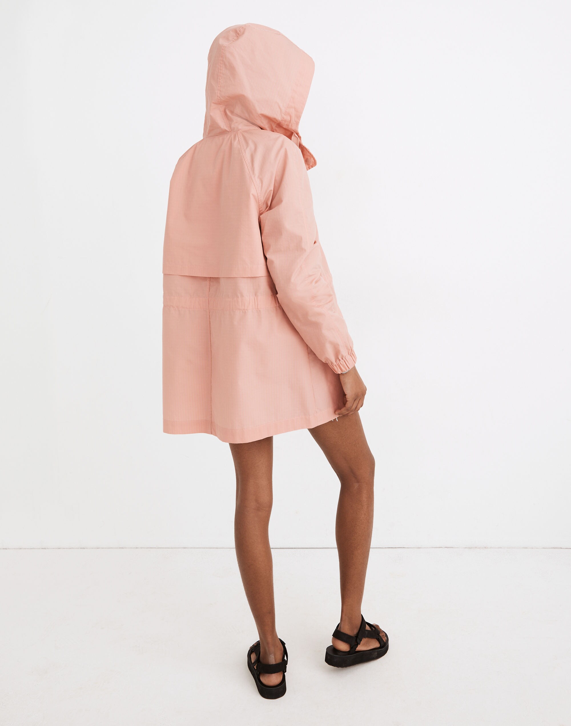 Water-Resistant Waxed Ripstop Skycloud Raincoat