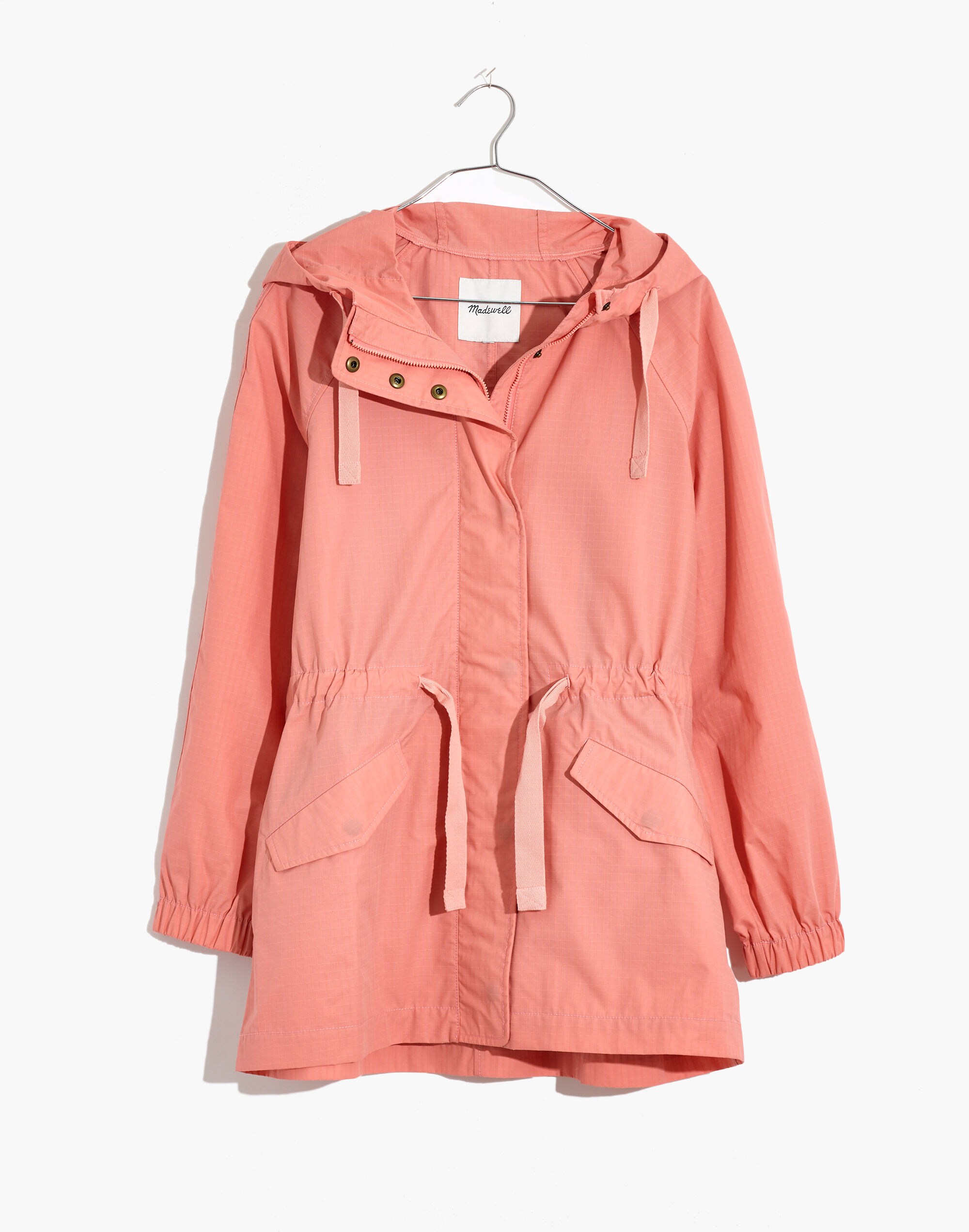 Water-Resistant Waxed Ripstop Skycloud Raincoat