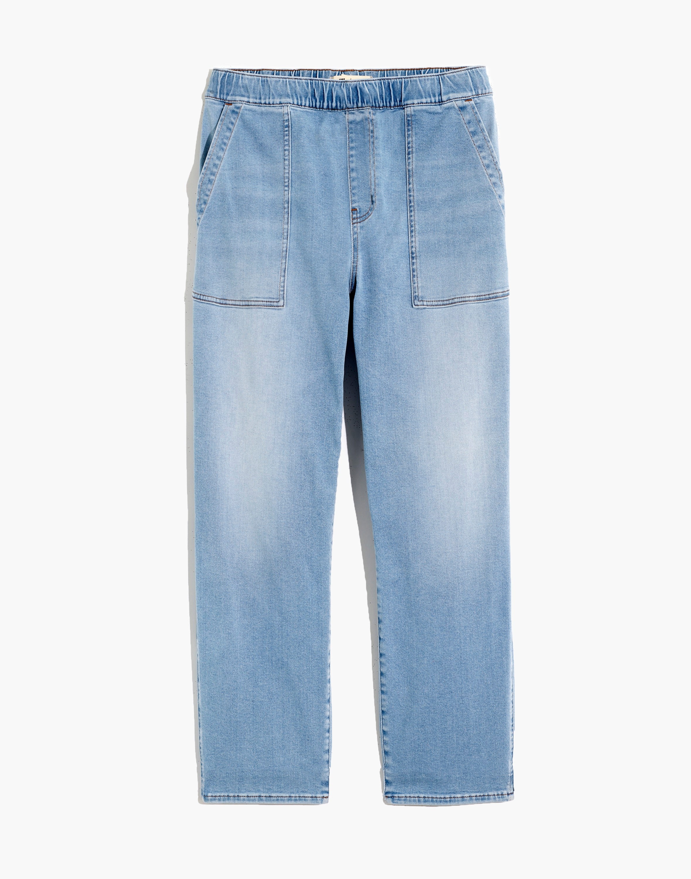 Petite Pull-On Relaxed Jeans in Bellview Wash