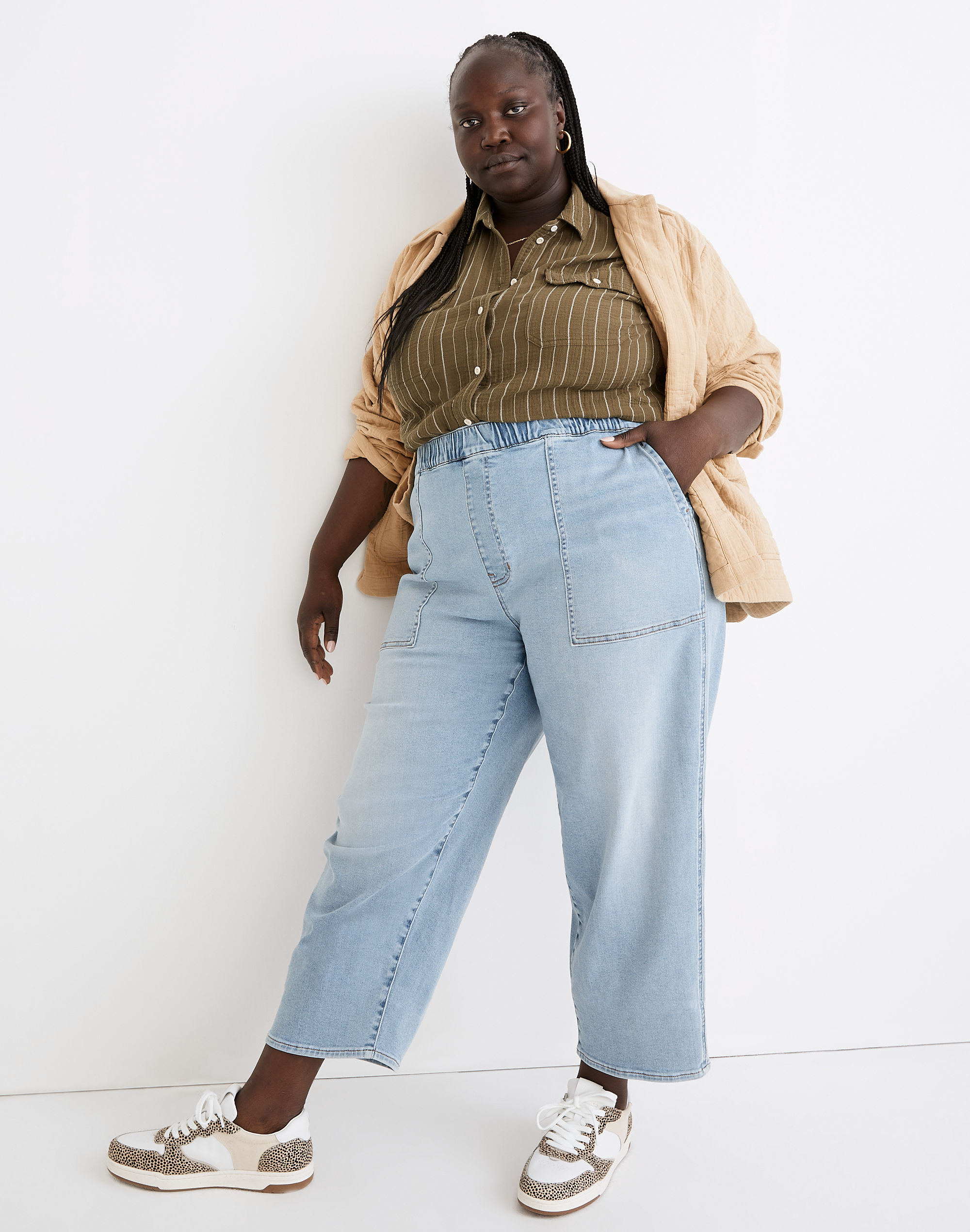 plus pull-on relaxed jeans in bellview wash