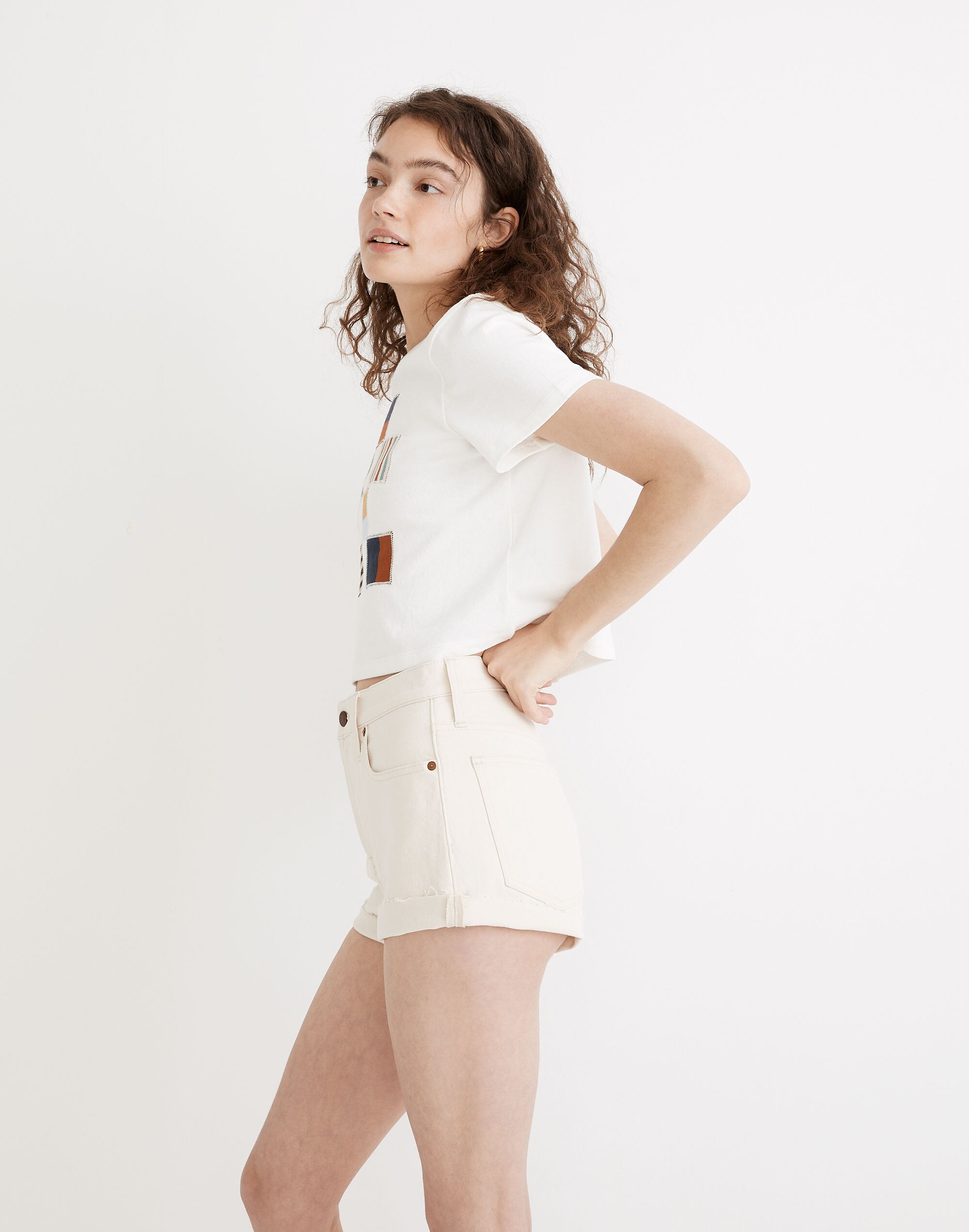 The Perfect Jean Short in Vintage Canvas Wash