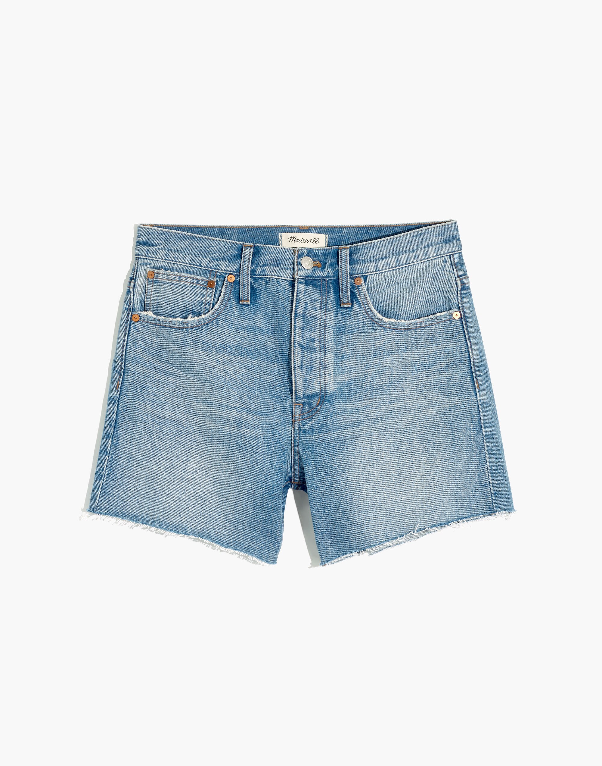 Relaxed Mid-Length Denim Shorts in Scottsburg Wash