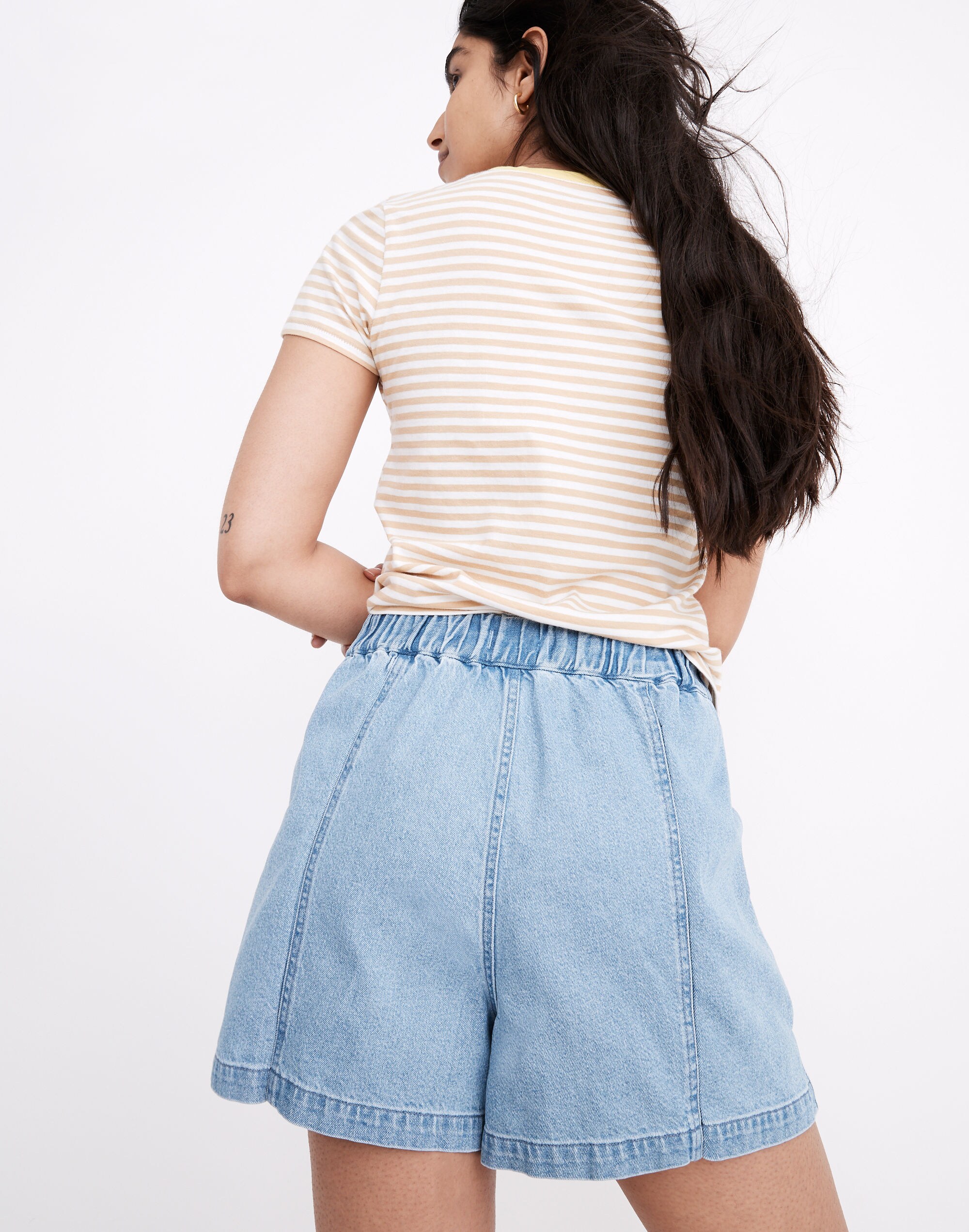 Denim Easy Pull-On Shorts in Rathmore Wash