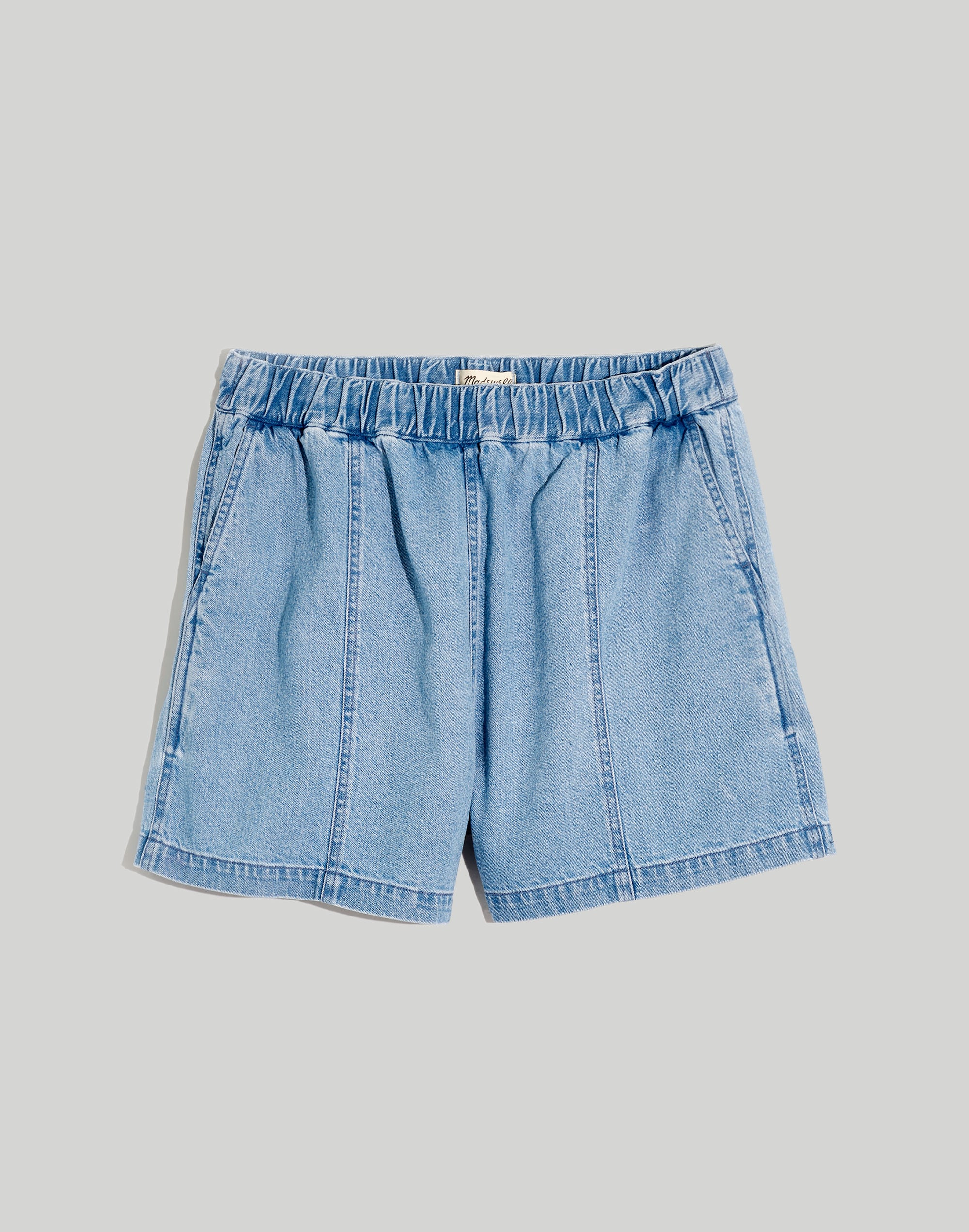 Plus Denim Easy Pull-On Shorts in Rathmore Wash