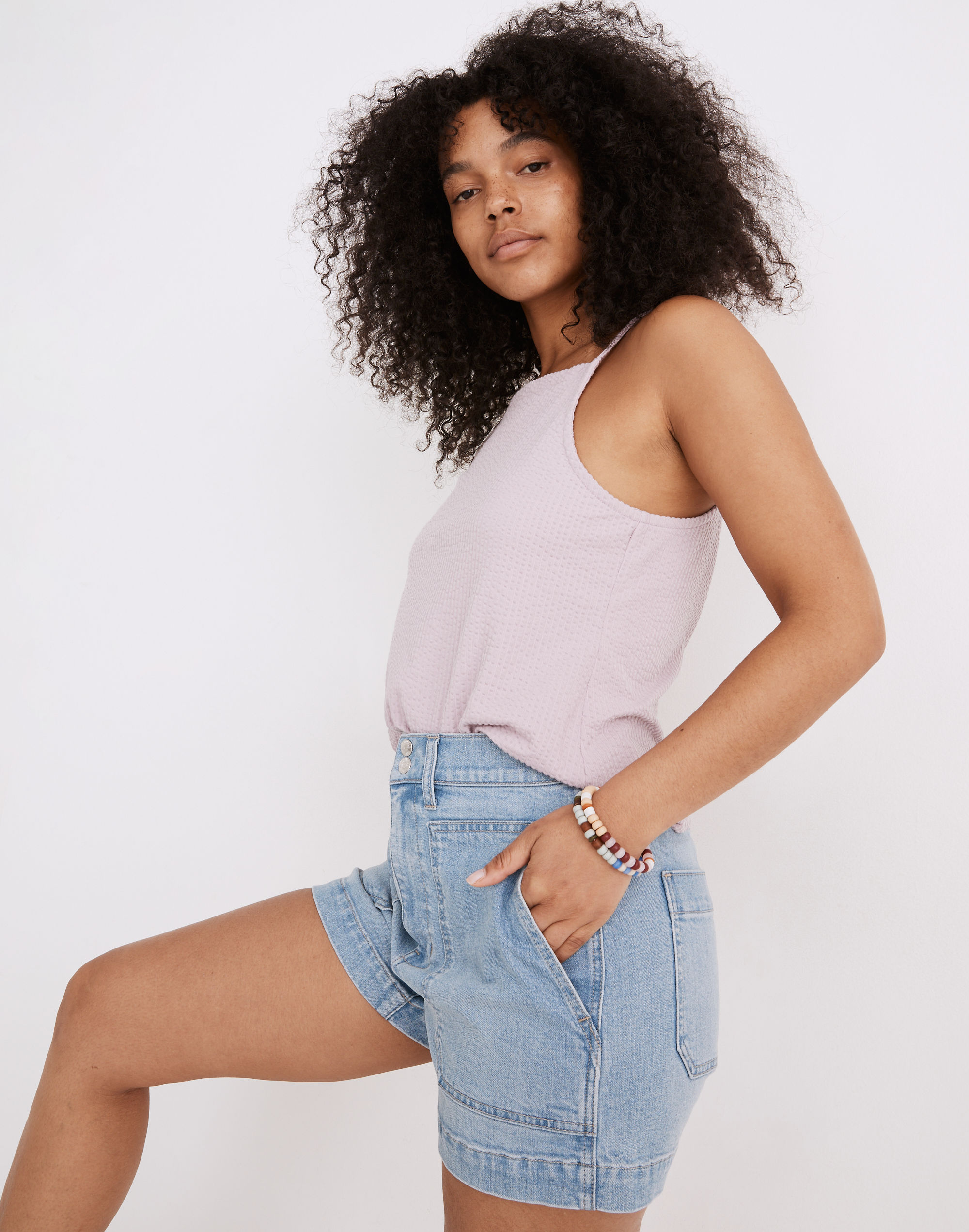 Denim Dempsey Shorts in Fieldston Wash: TENCEL&trade; Lyocell Edition