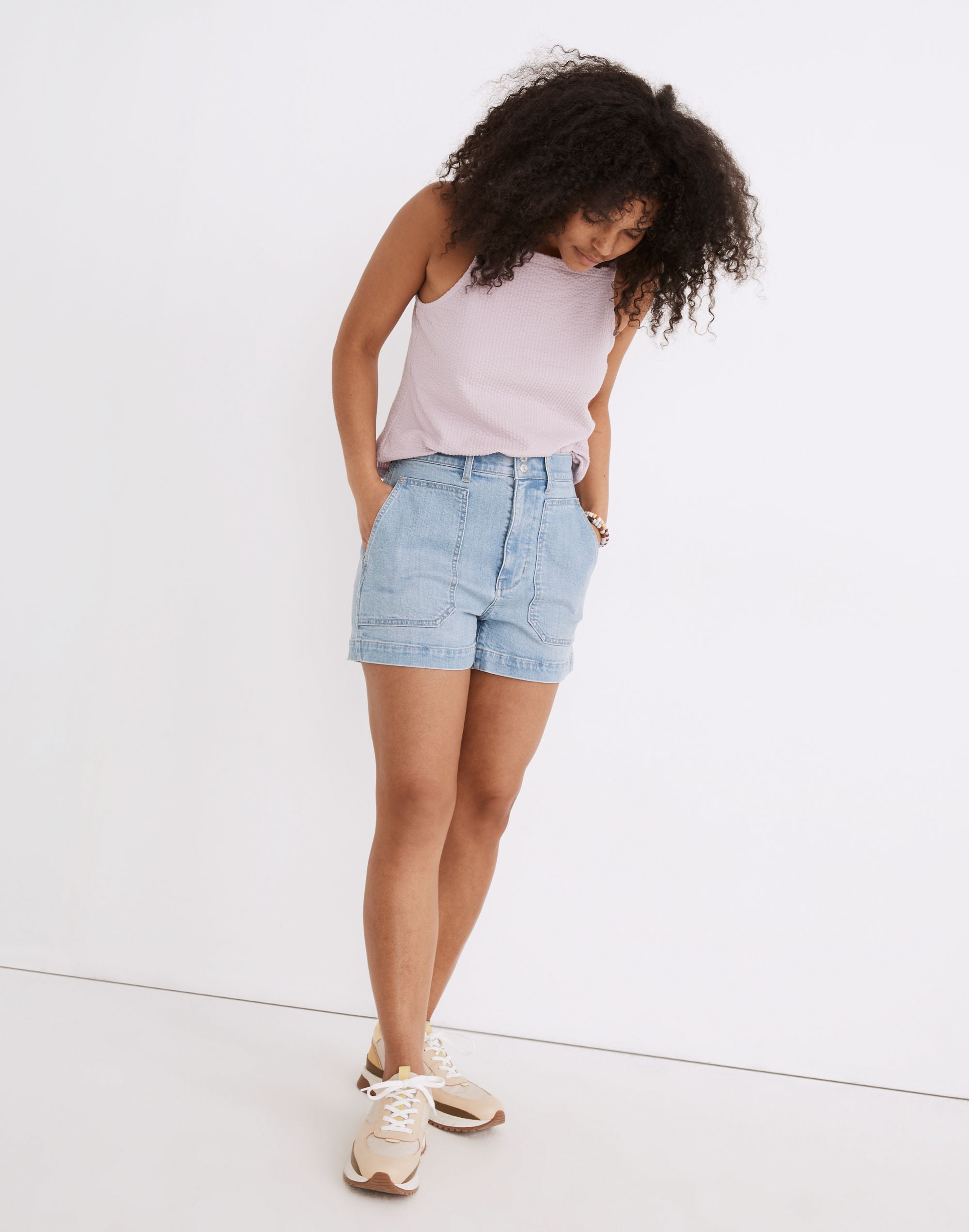 Denim Dempsey Shorts in Fieldston Wash: TENCEL&trade; Lyocell Edition