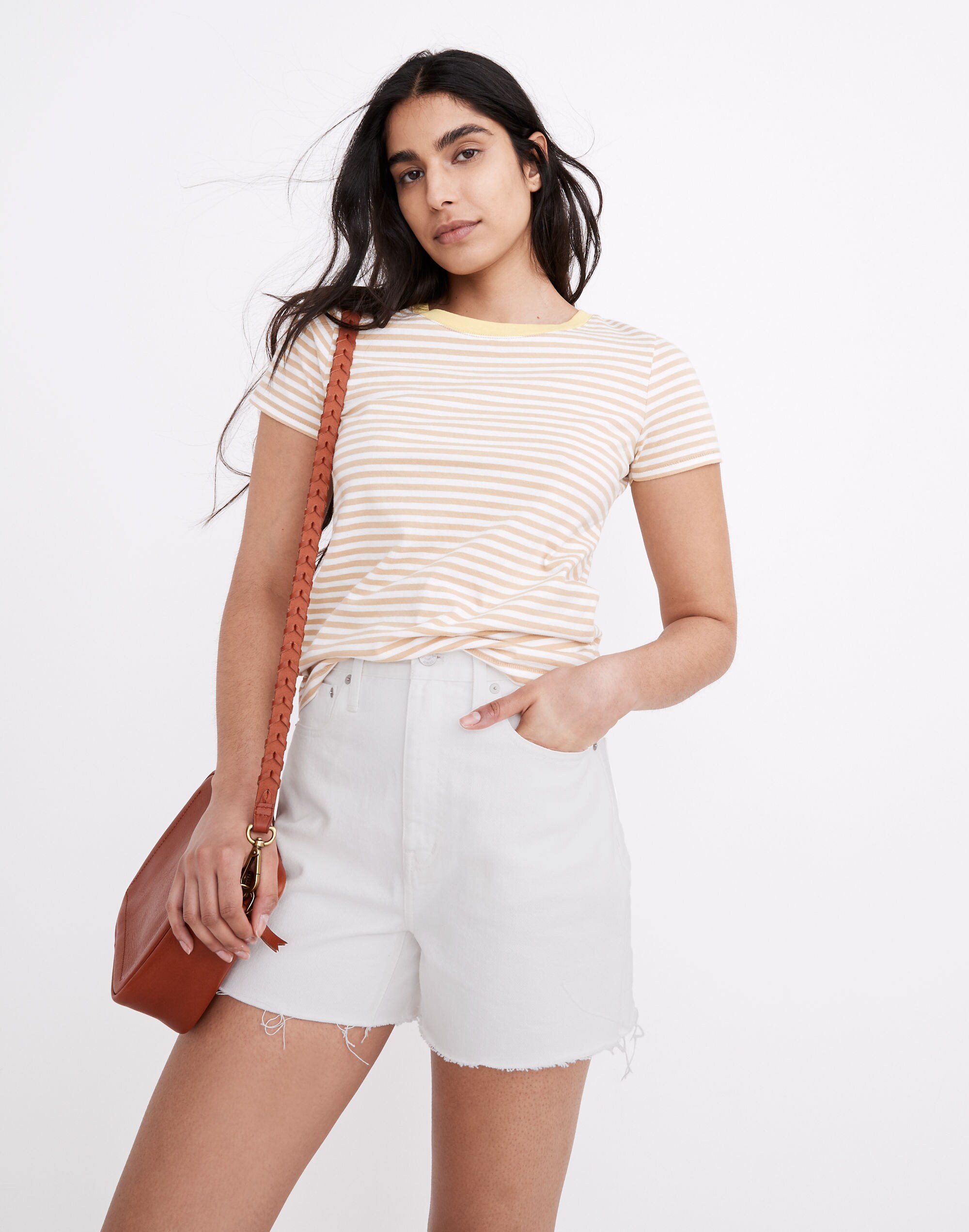 The Momjean Short in Tile White