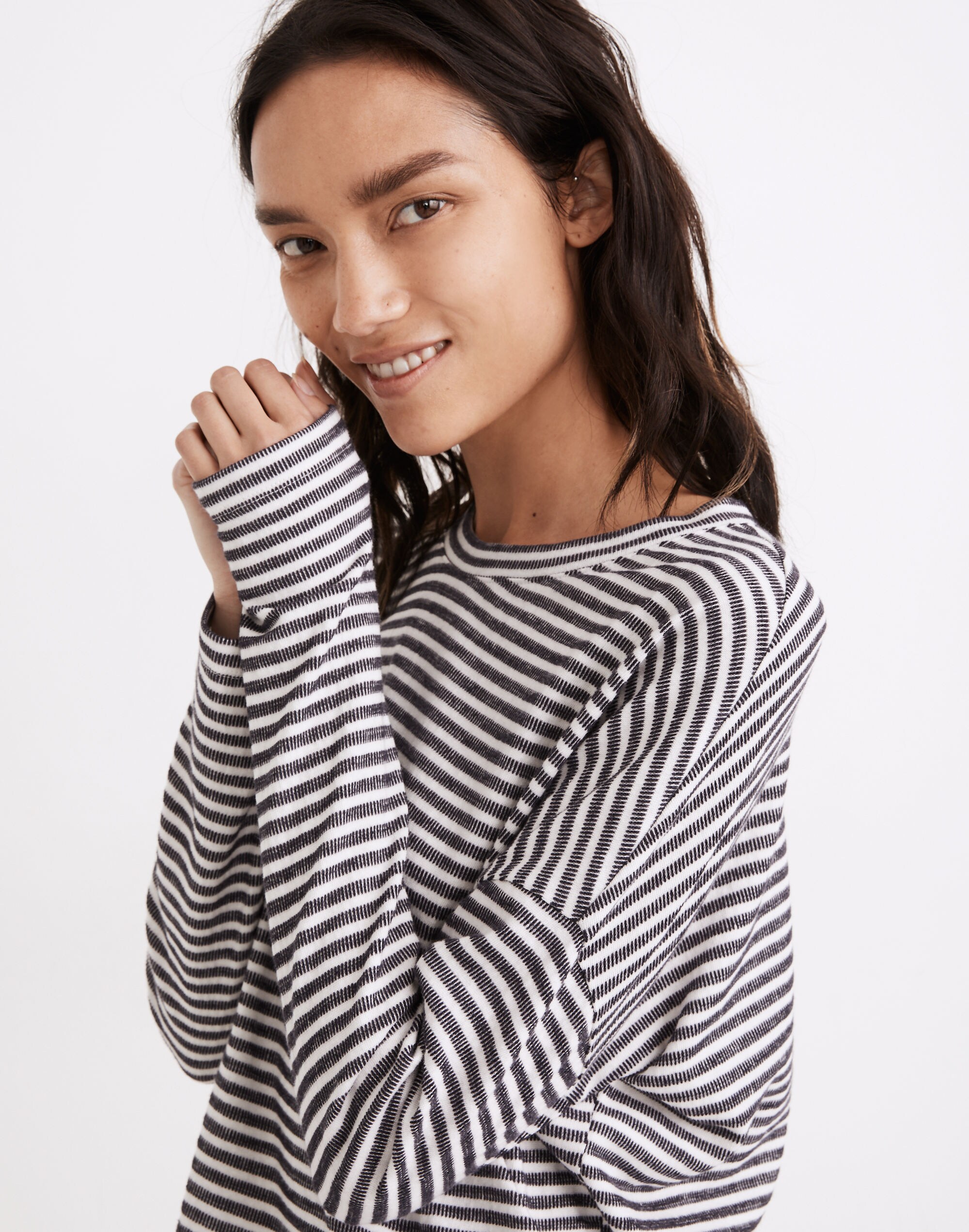 Striped Saunter Lounge Top