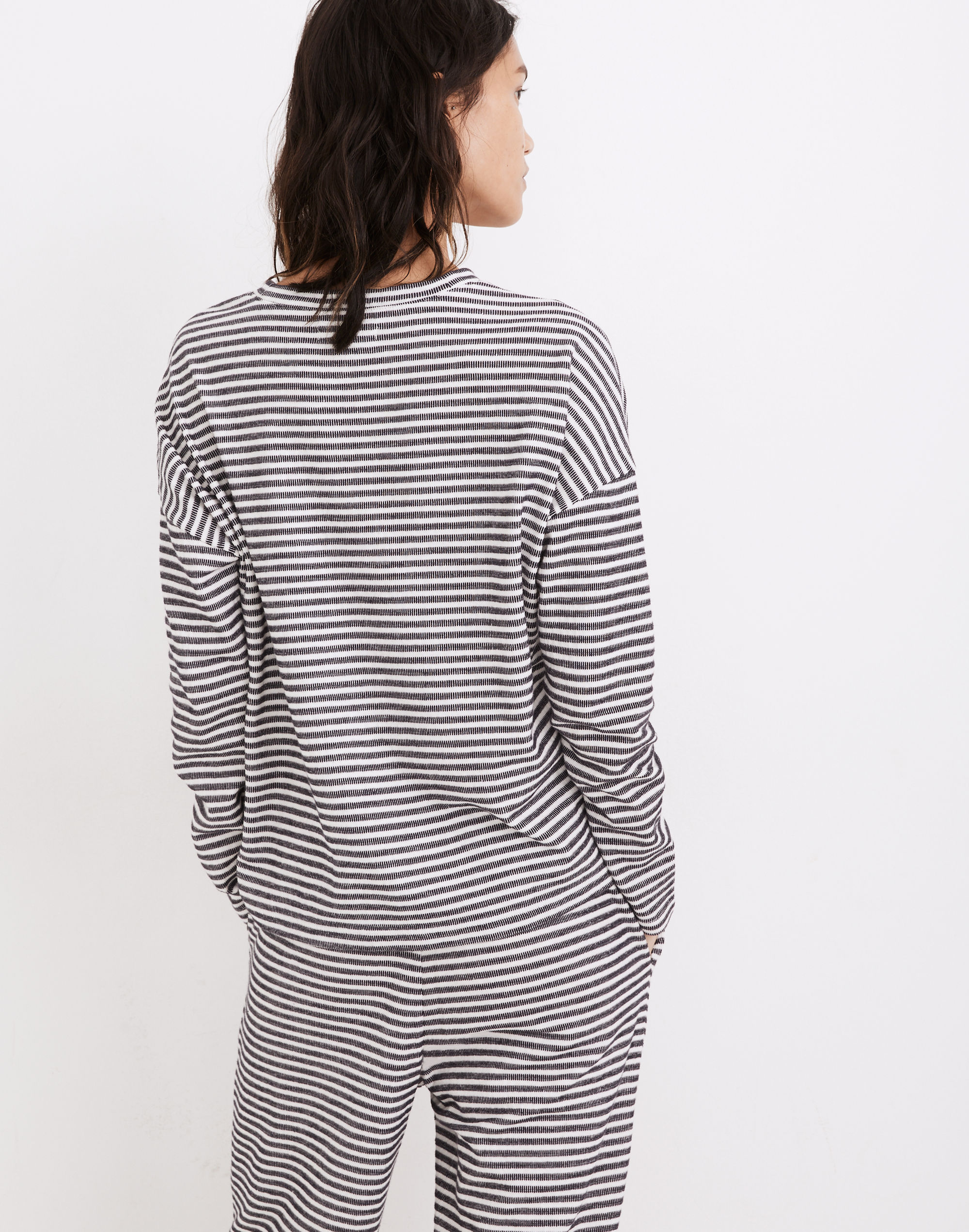 Striped Saunter Lounge Top