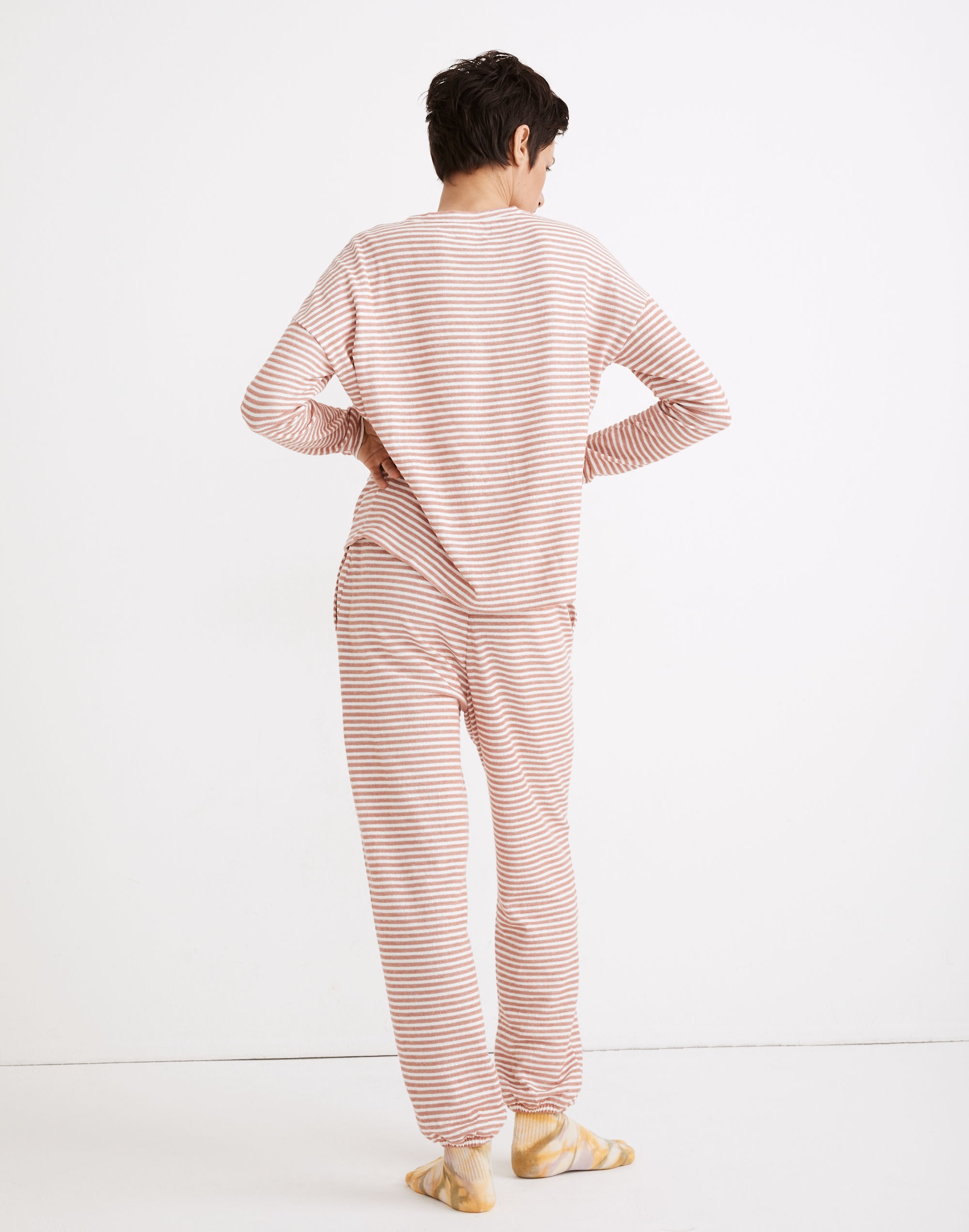 Striped Saunter Lounge Top