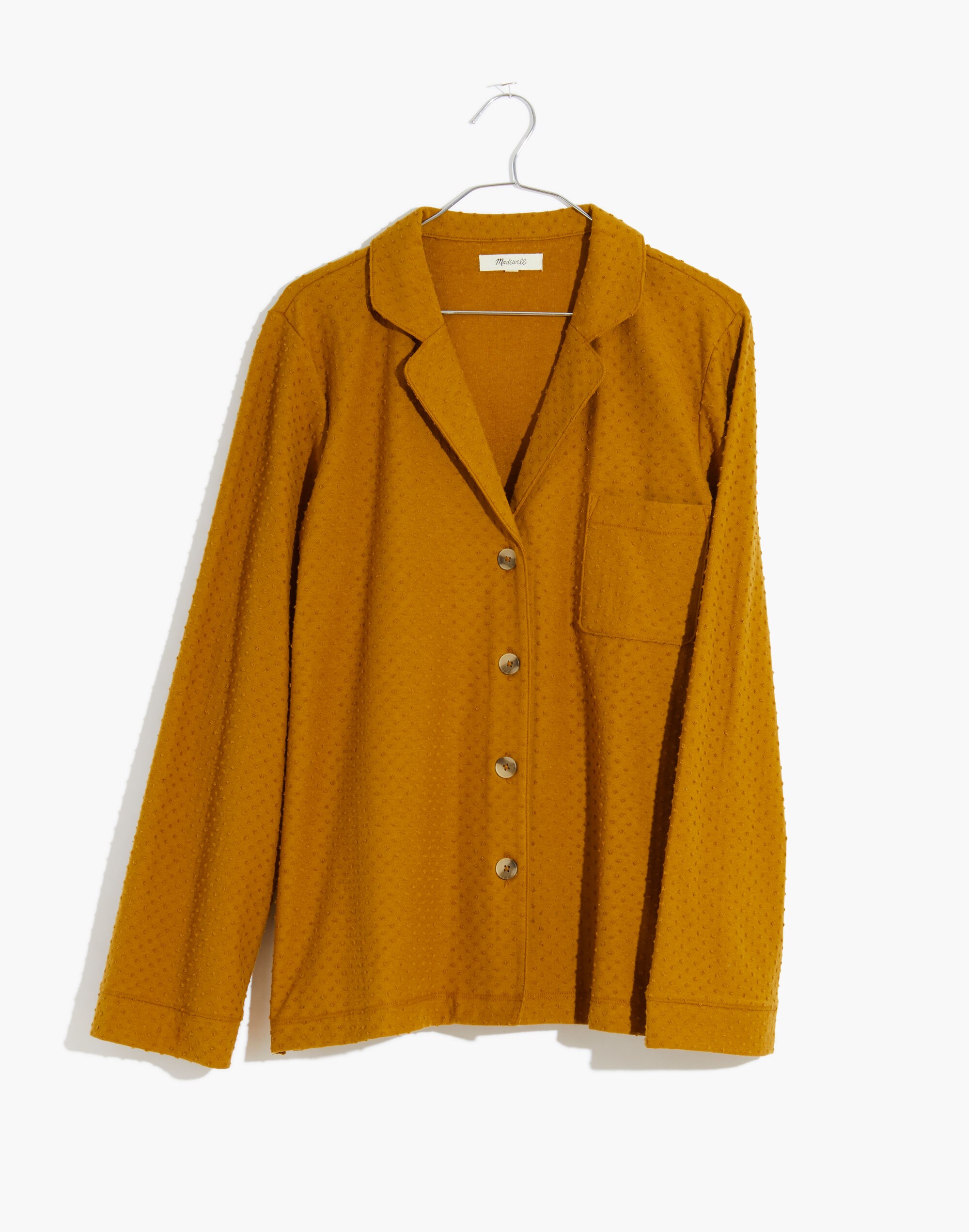 Knit Bedtime Long-Sleeve Pajama Top in Clipdot