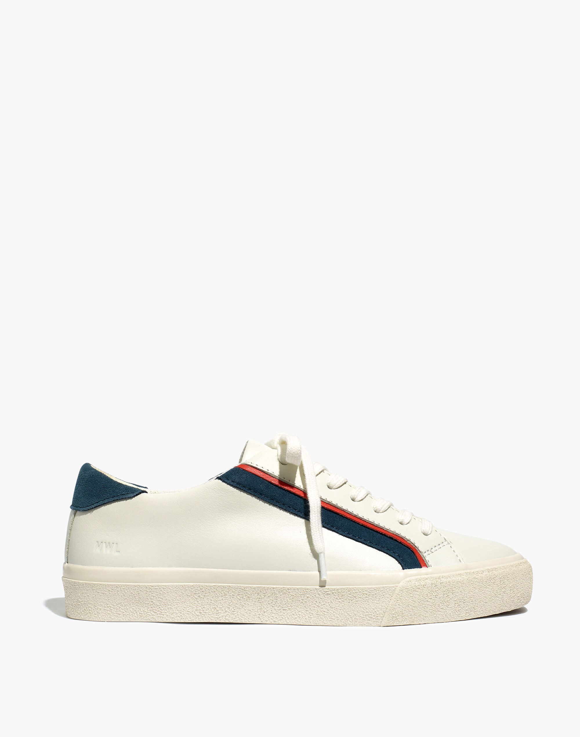 Sidewalk Low-Top Sneakers in Leather and Suede