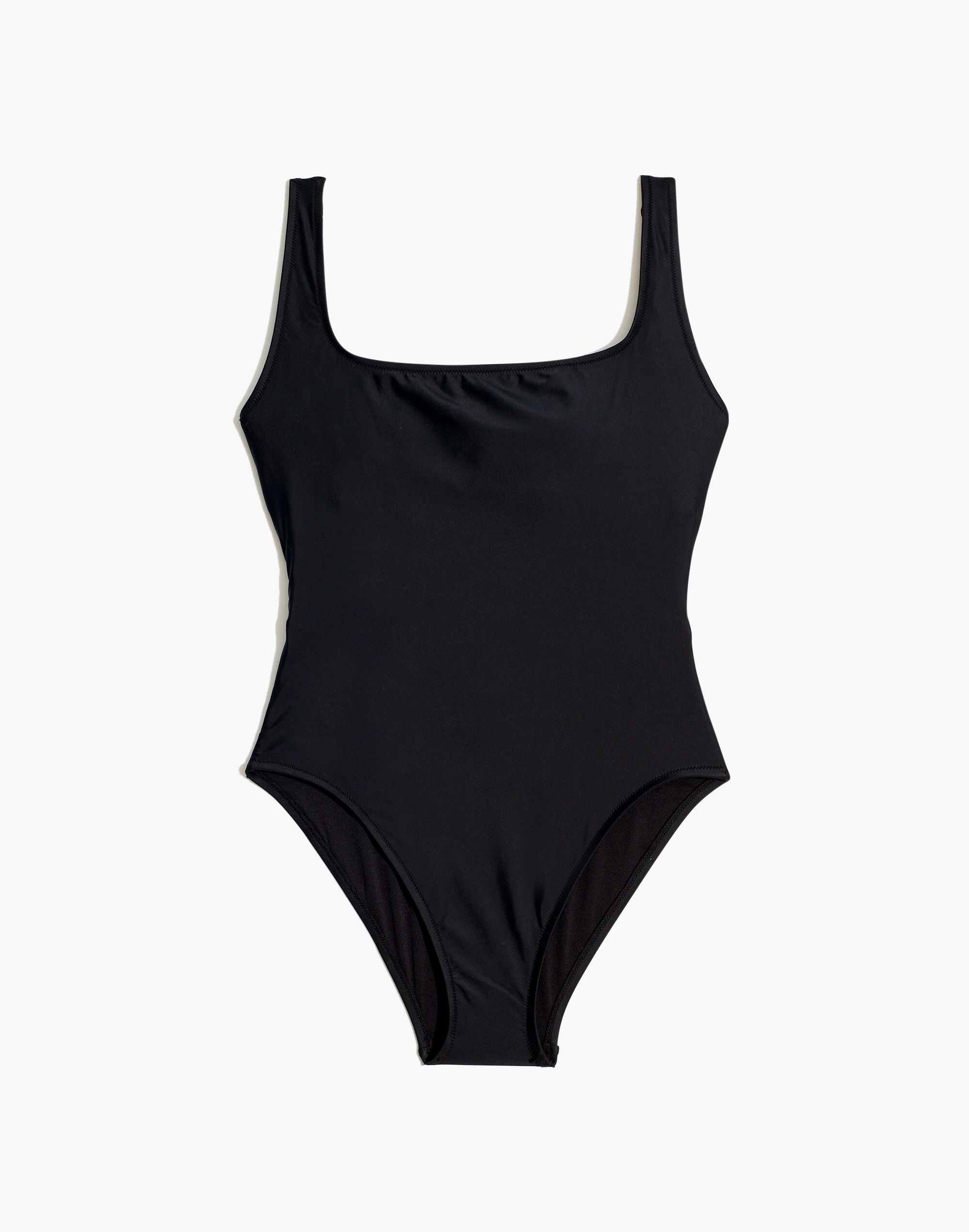 Madewell Second Wave Square-Neck Tank One-Piece Swimsuit