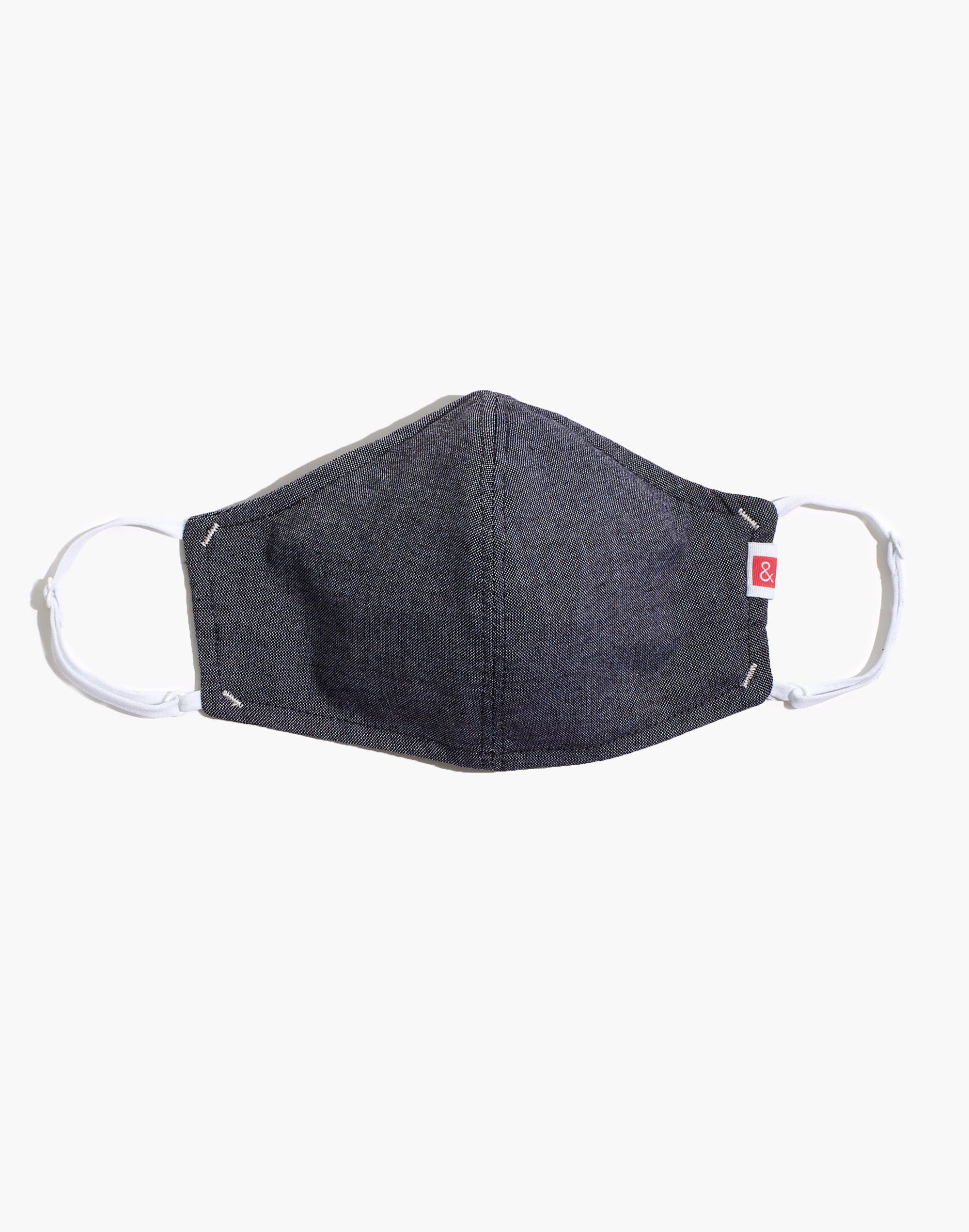 hedley &amp; bennett face mask in gray oxford