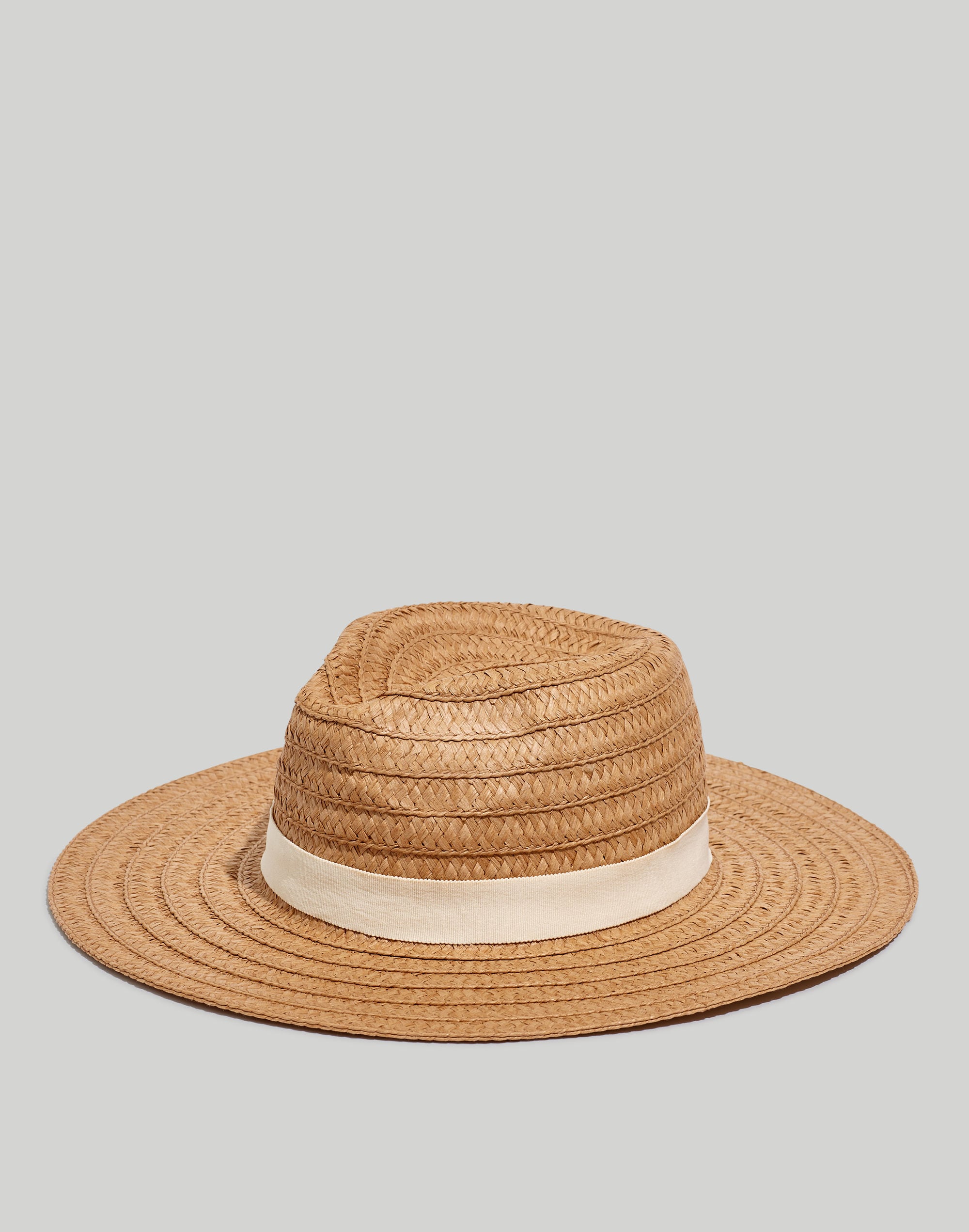 packable braided straw hat