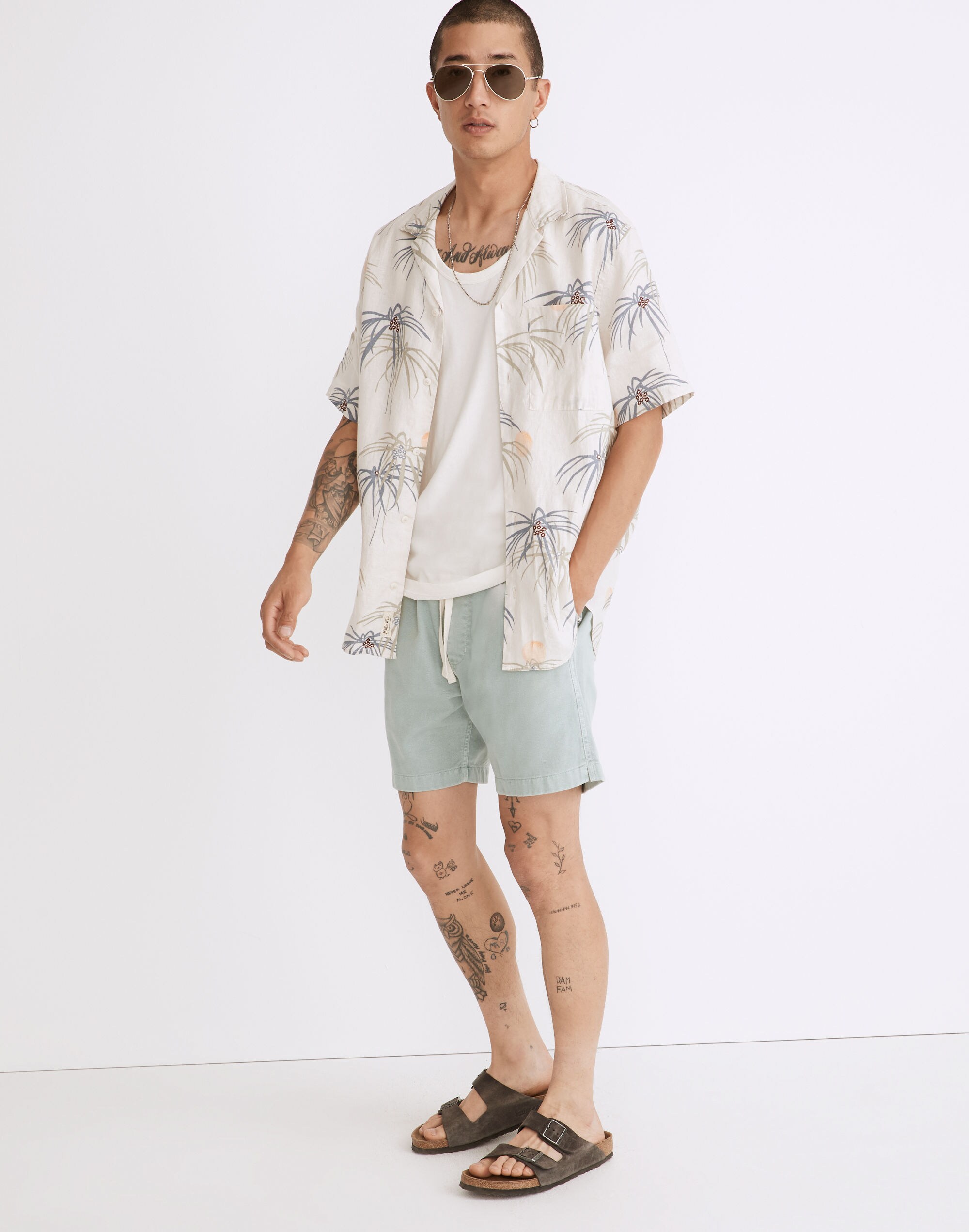 Cotton Everywear Shorts in blue horizon image 1