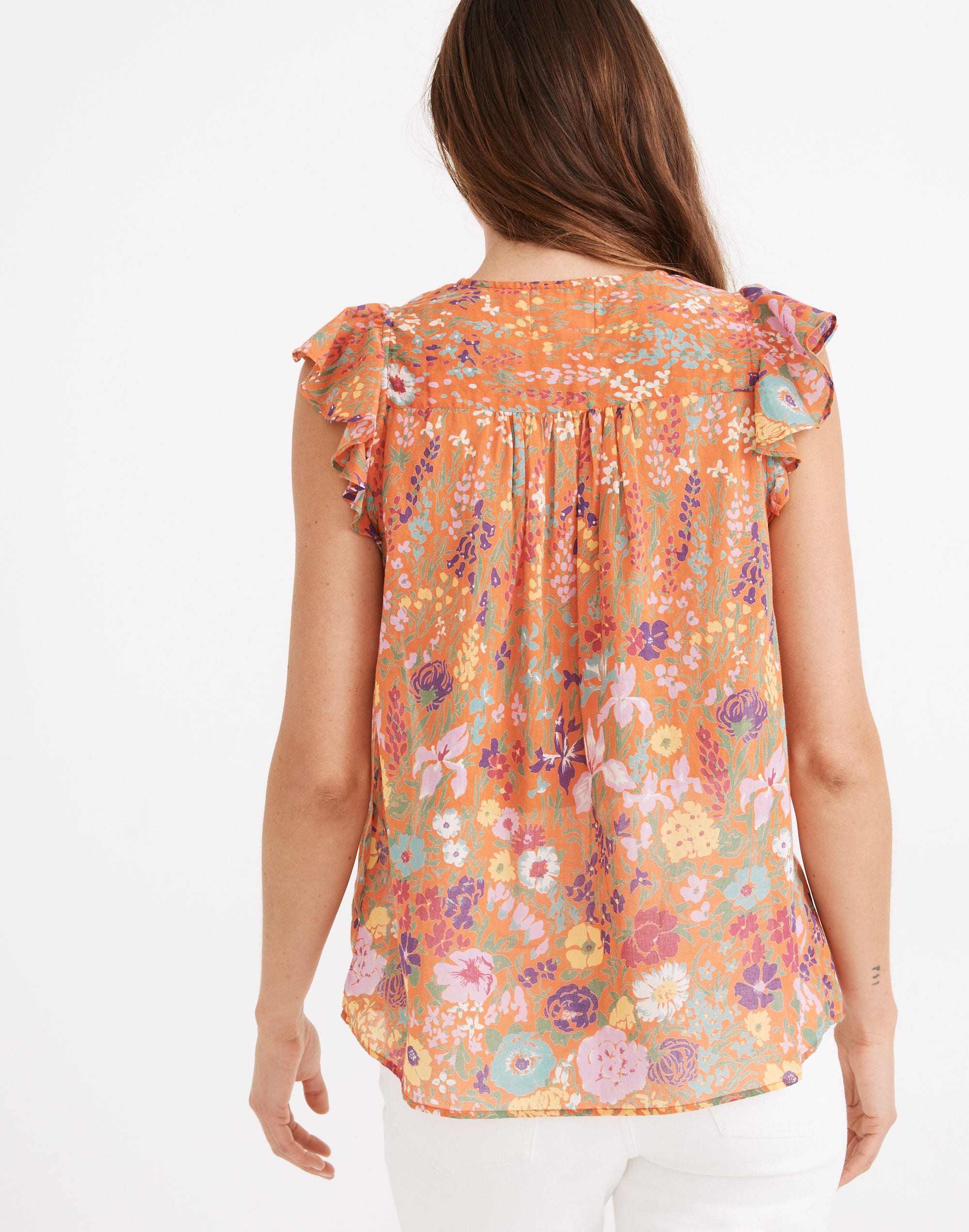 Banjanan Elise Tie-Neck Top in Dawn Chorus