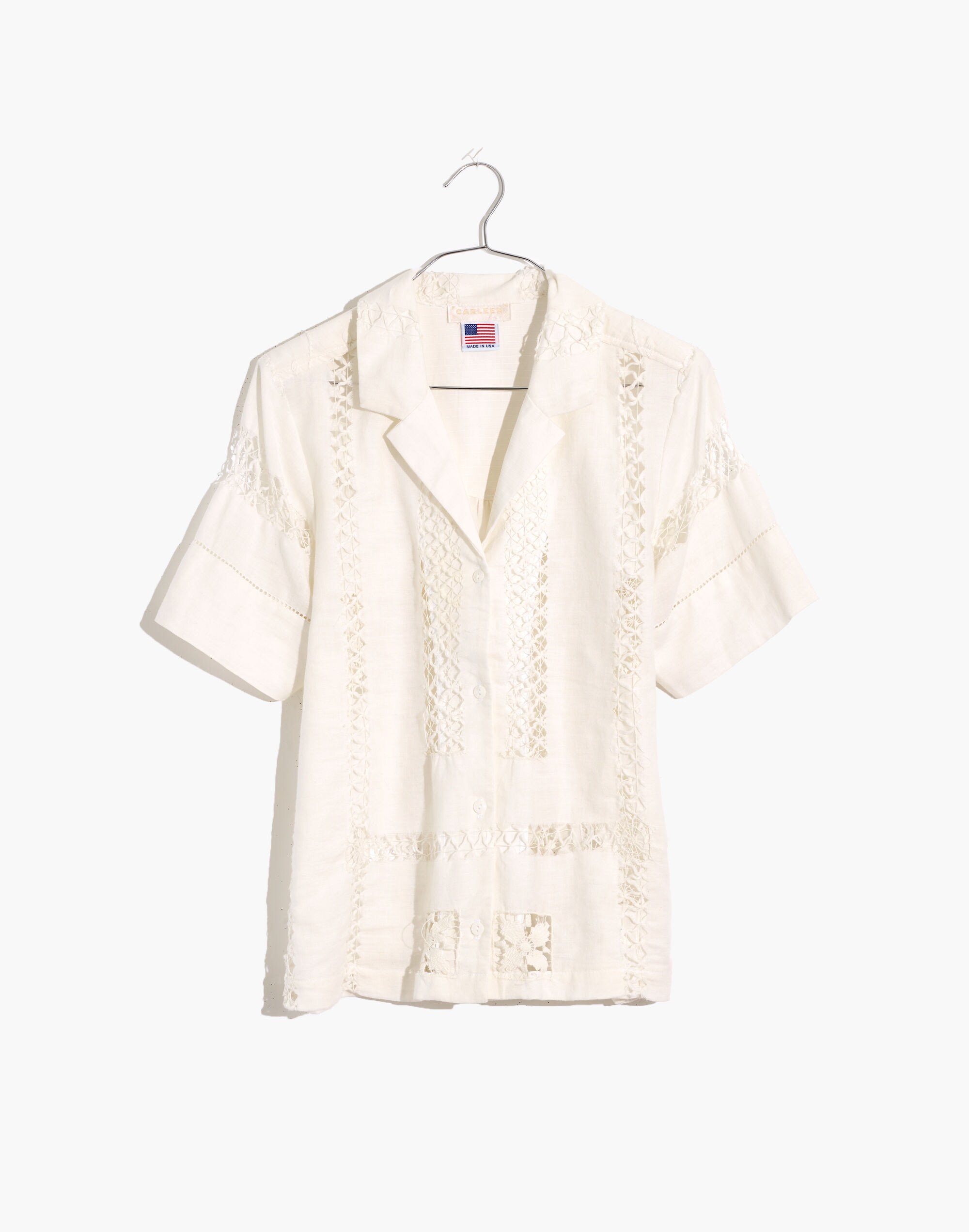 Carleen Lace Dinner Party Button-Up Shirt
