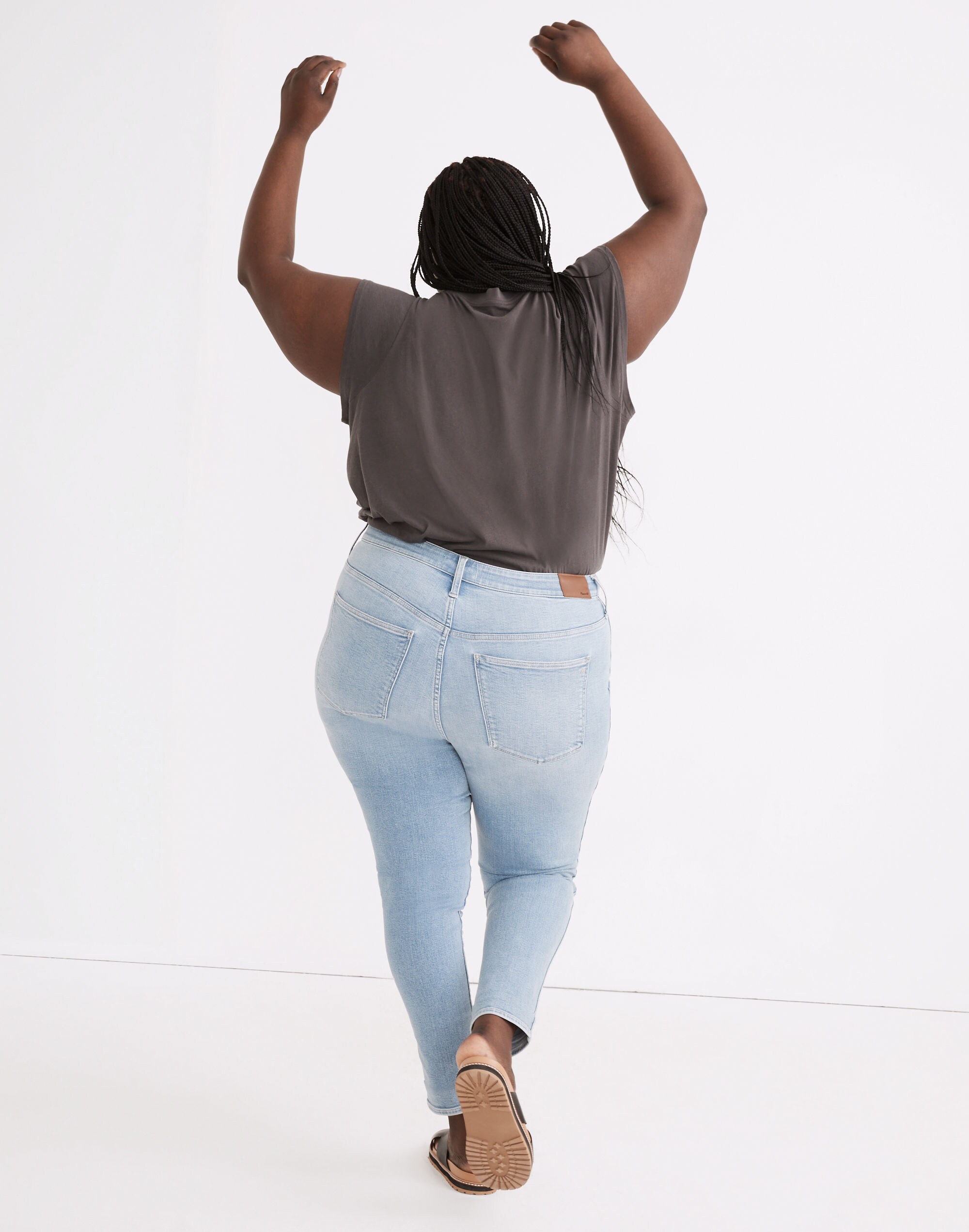 Plus 11" High-Rise Skinny Crop Jeans in Webb Wash: TENCEL&trade; Denim Edition