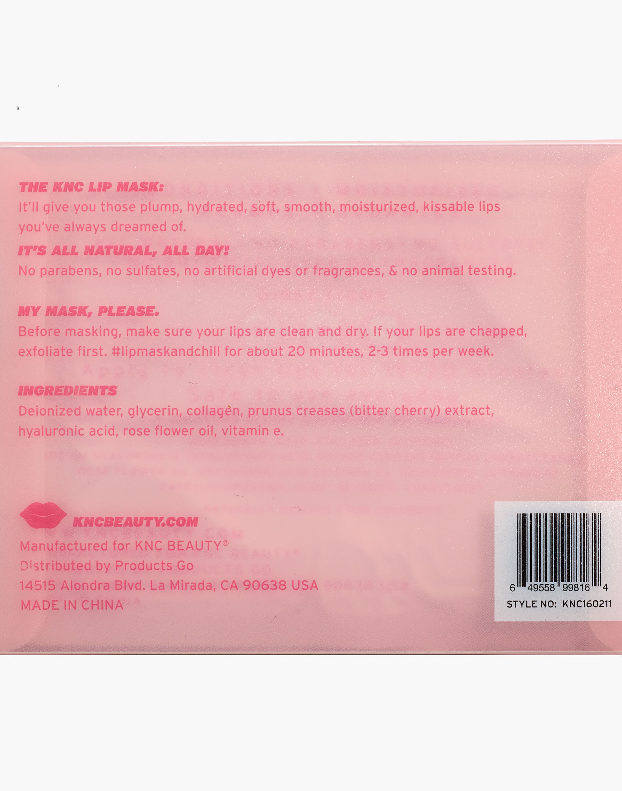 KNC Beauty&reg; Five-Pack Lip Mask Set