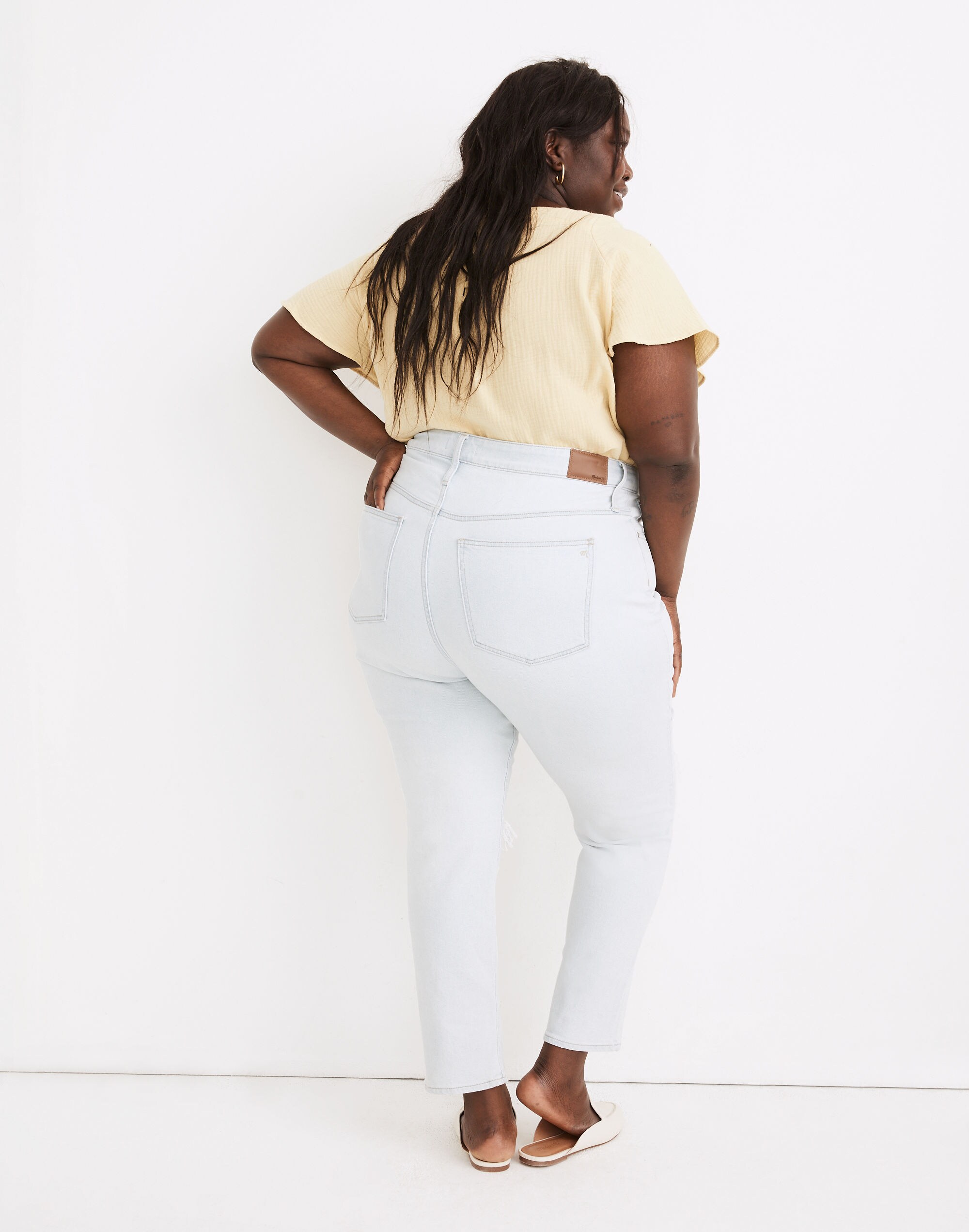 The Plus Momjean in Harman Wash: Raw-Hem Edition