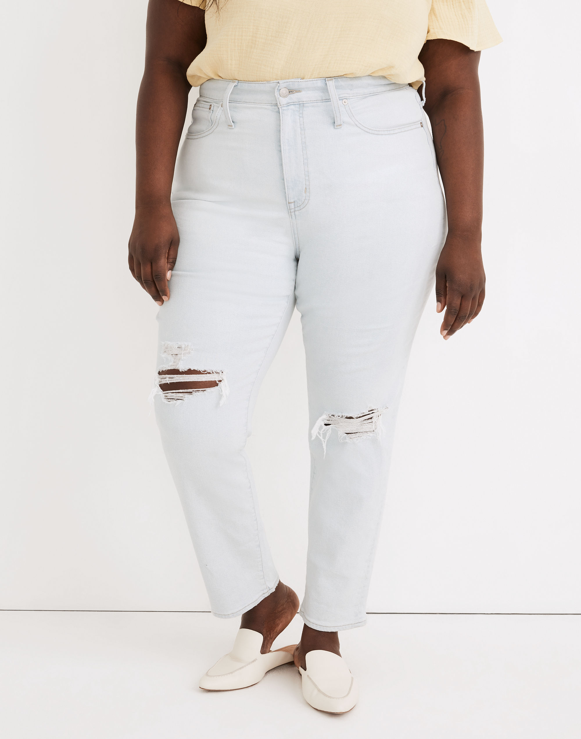 The Plus Momjean in Harman Wash: Raw-Hem Edition