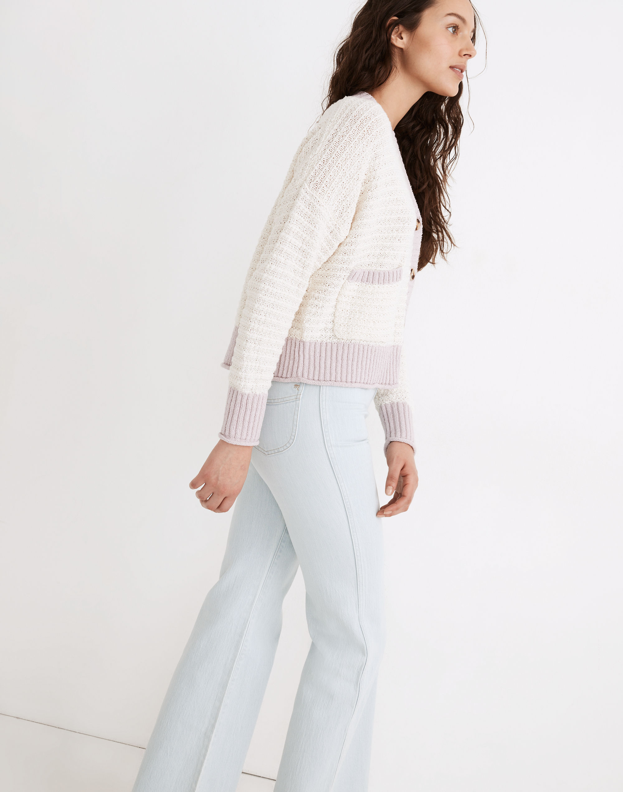 Seabrook Cardigan Sweater in Colorblock