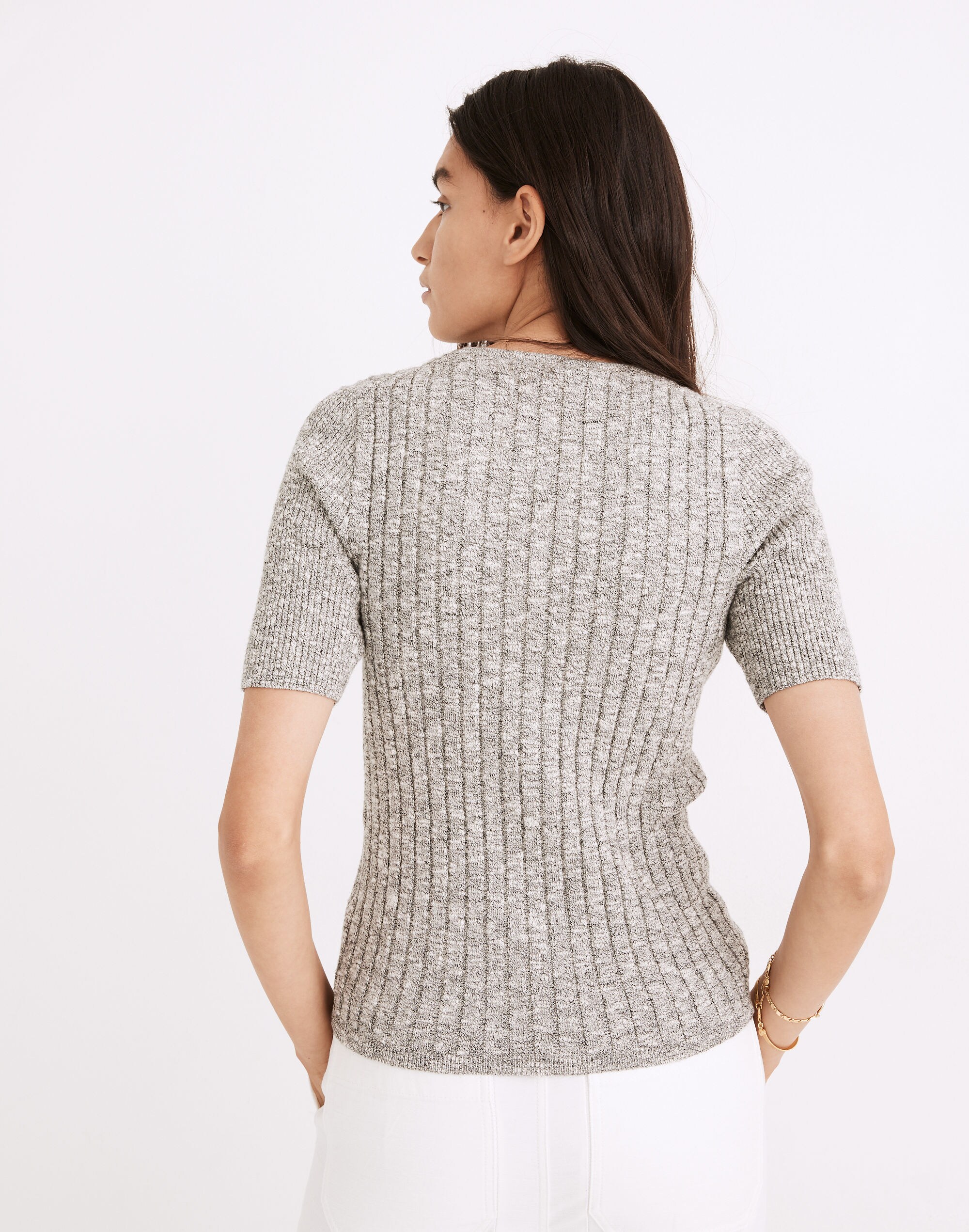 Glencrest Button-Front Sweater Tee