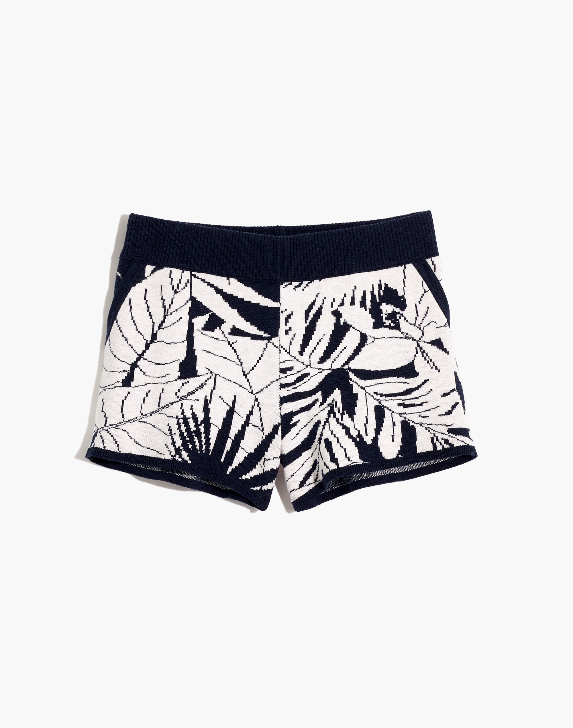 Pull-On Sweater Shorts in Tropical Vacation