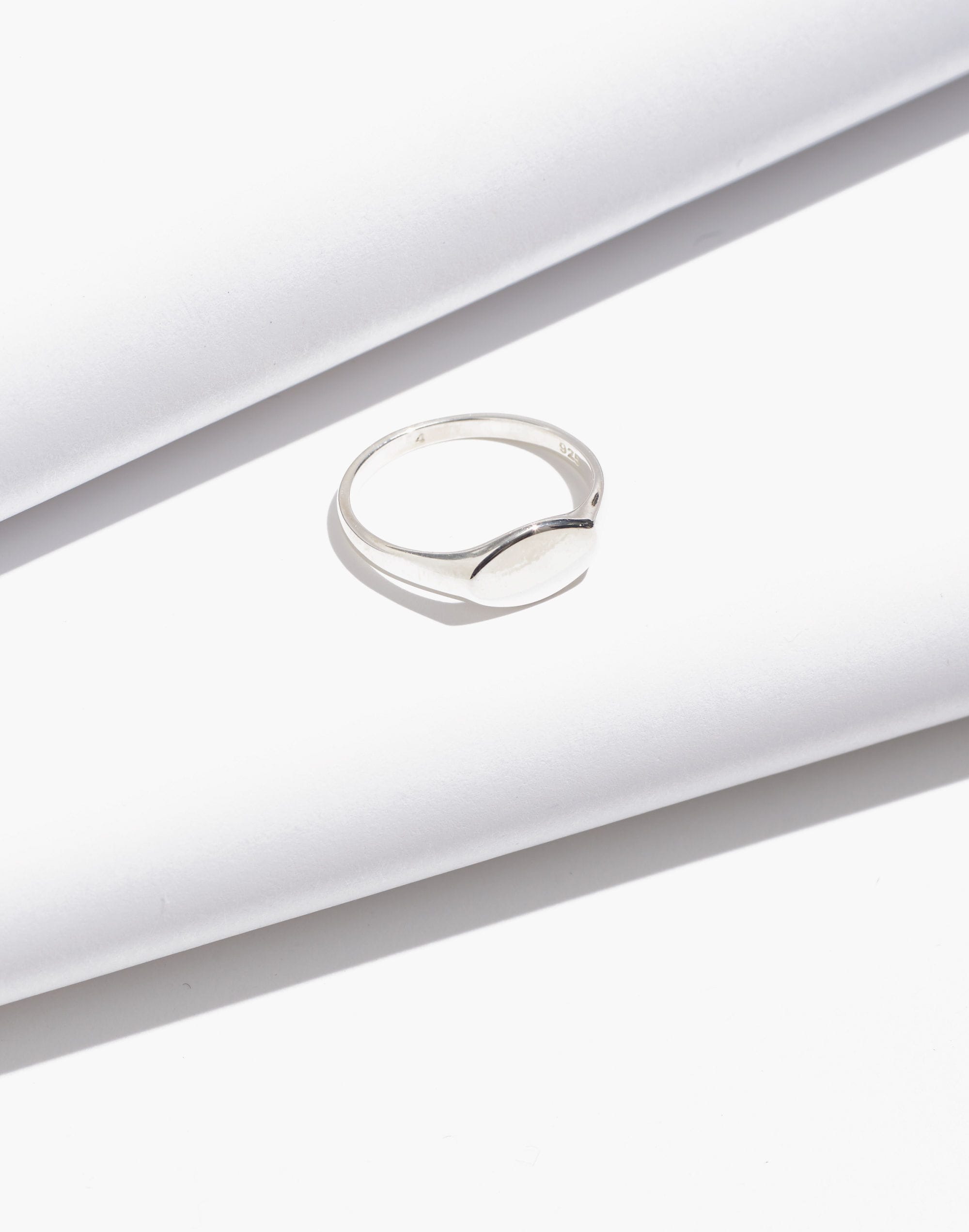 Delicate Collection Demi-Fine 14k Plated Signet Pinky Ring