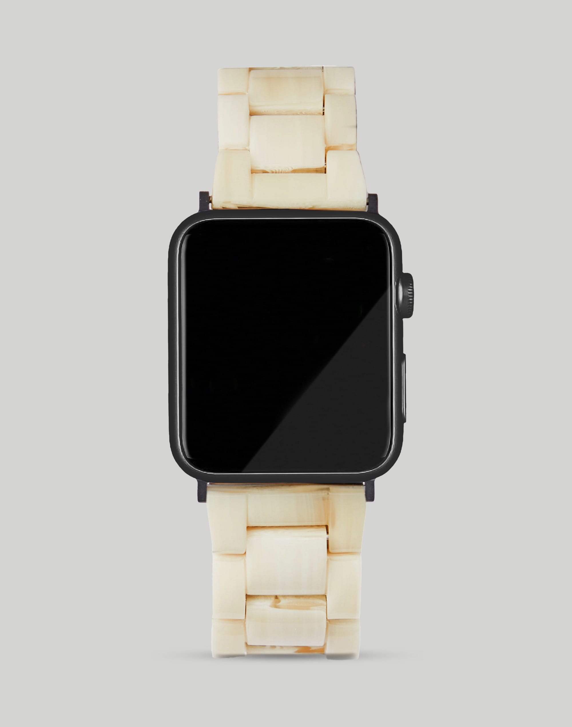 Mw Machete Apple Watch Band With Black Hardware (38/40 Mm) In White Multi