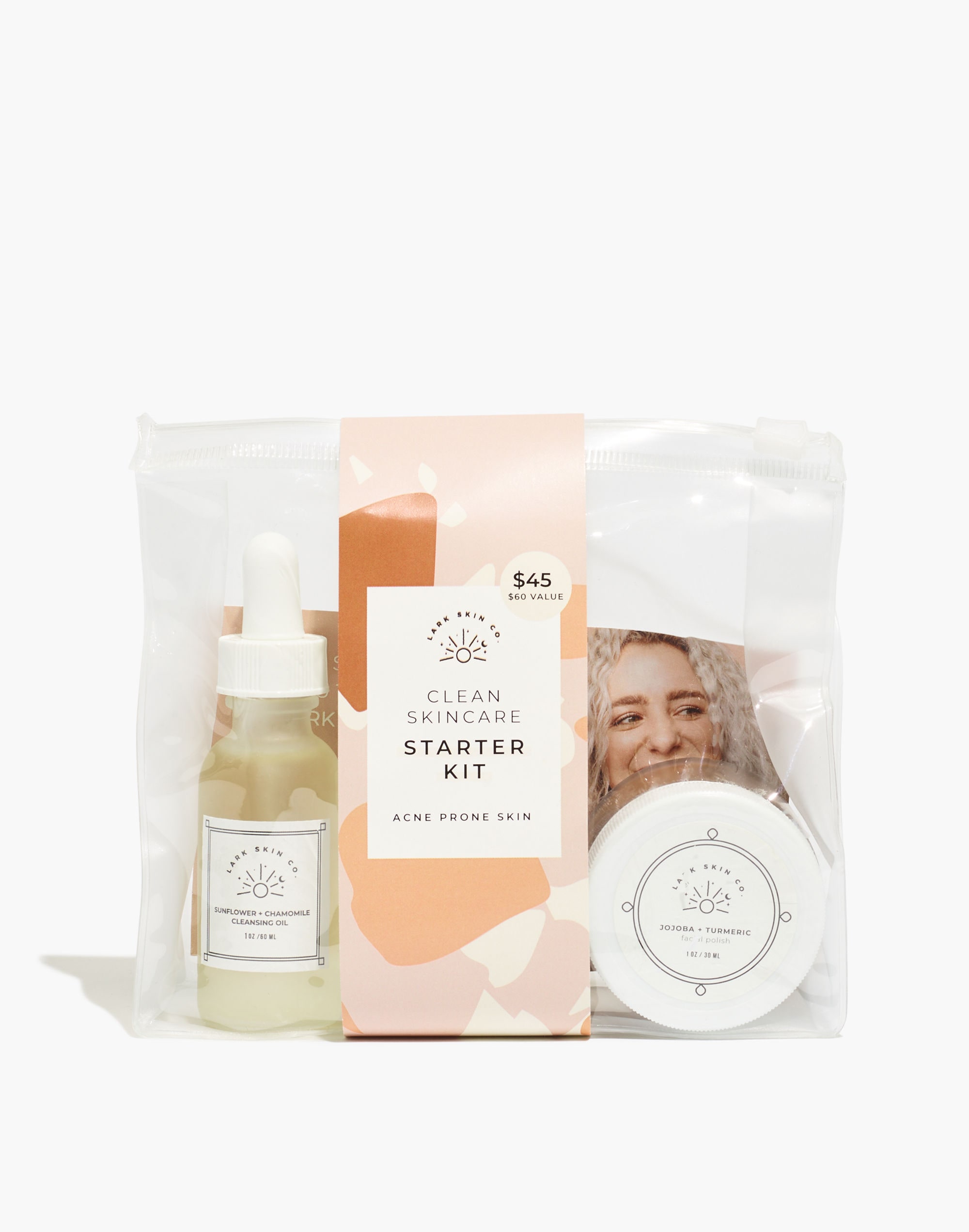LARK Skin Co Clean Skincare Starter Kit Acne and Blemish Prone Edition