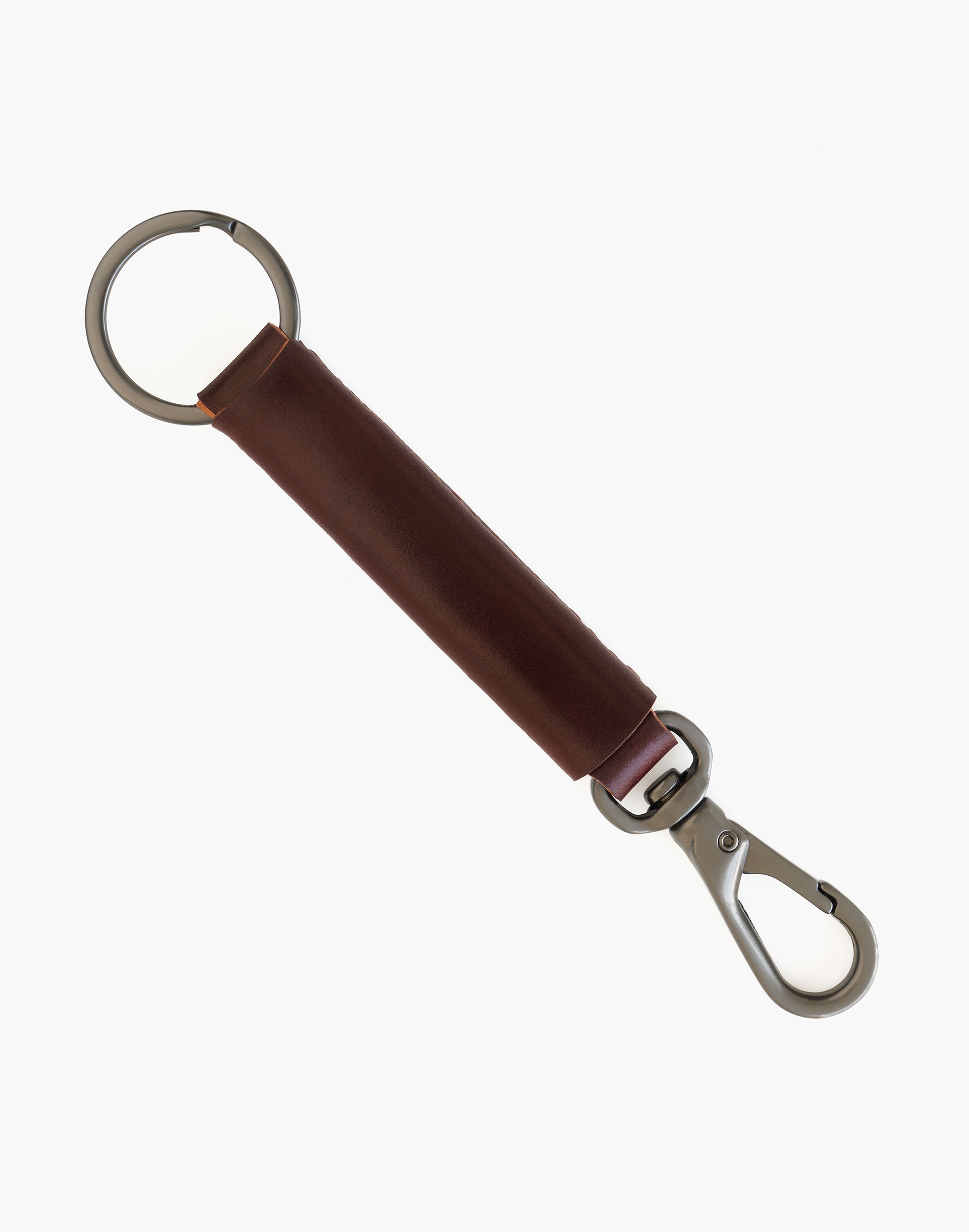 Mw Makr Loop Keychain With Snap Hook In Burgundy