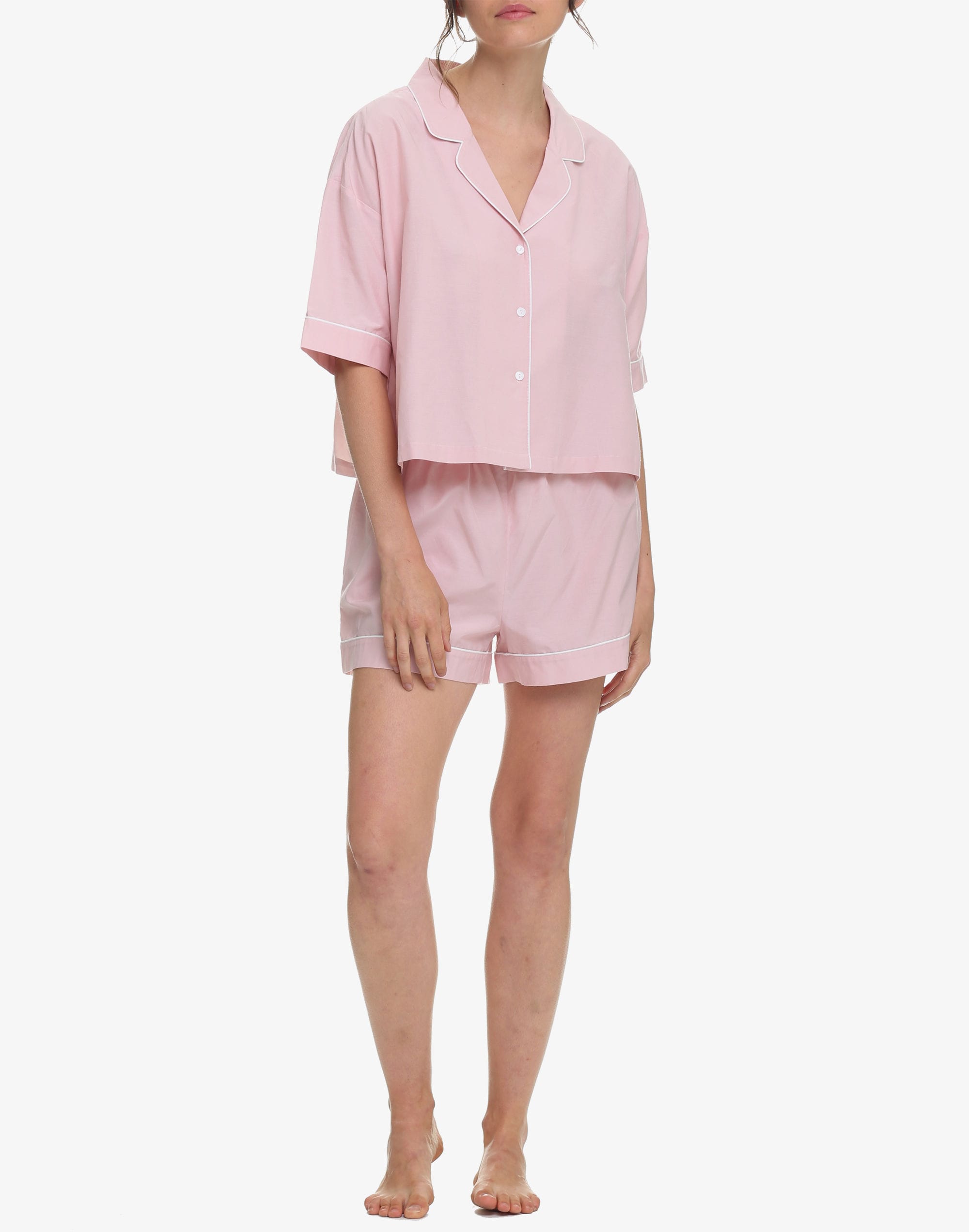 Madewell Papinelle Sleepwear™ Organic Cotton Mia Boxer Pajama Set