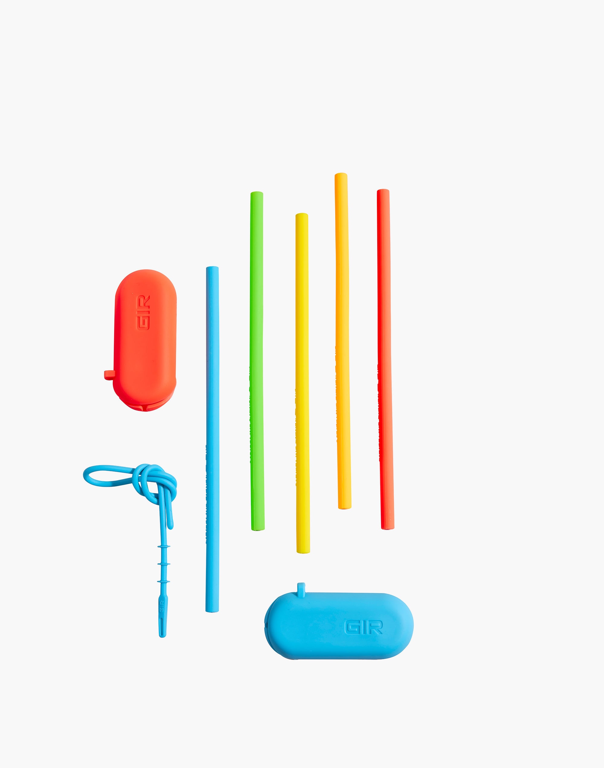 Mw Gir Five-pack Silicone Standard Straw Set In Multi