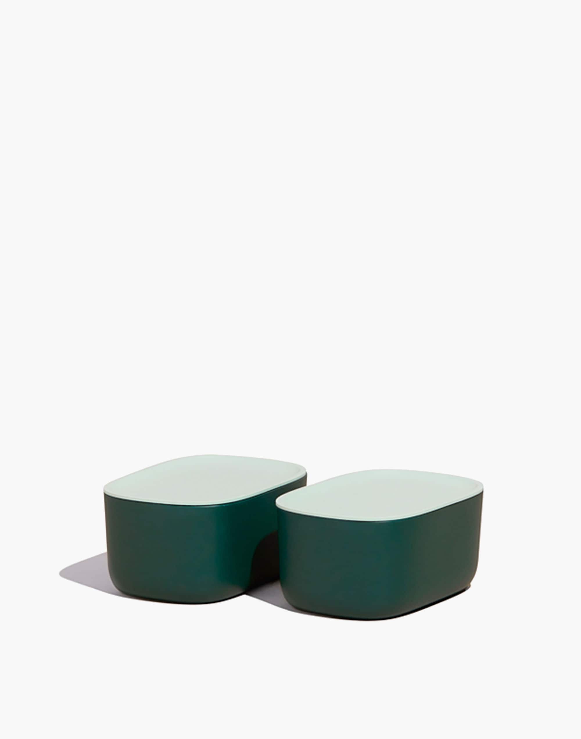 Mw Open Spaces Two-pack Small Storage Bin Set In Dark Green