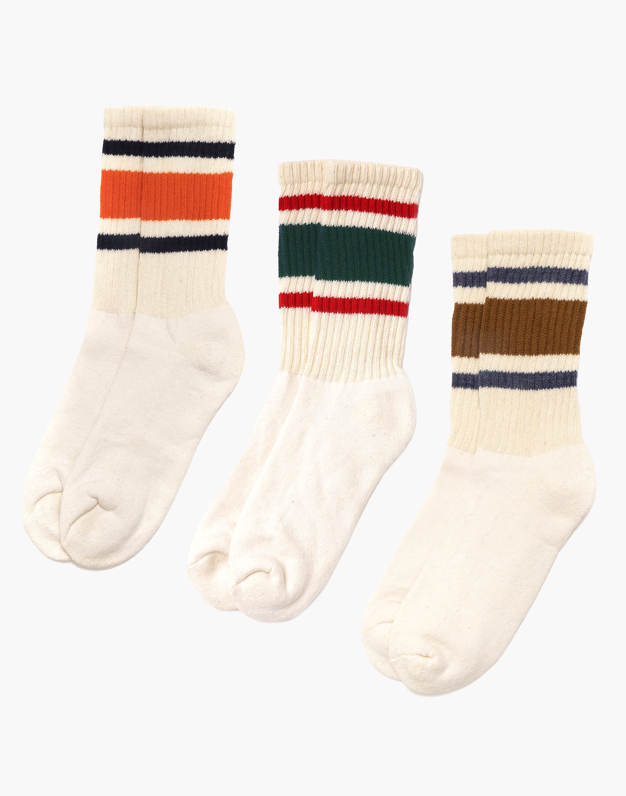 American Trench Three-Pack Retro Stripe Socks
