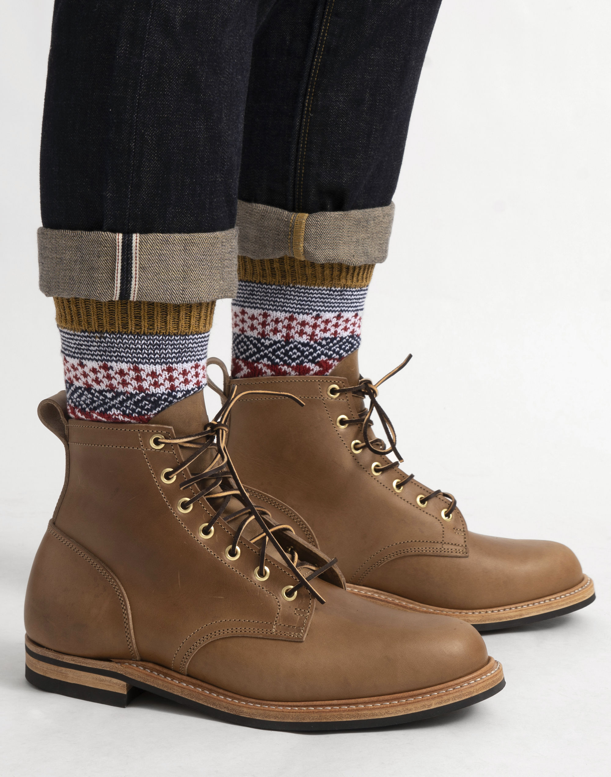 American Trench Two-Pack Cotton Fair Isle Socks