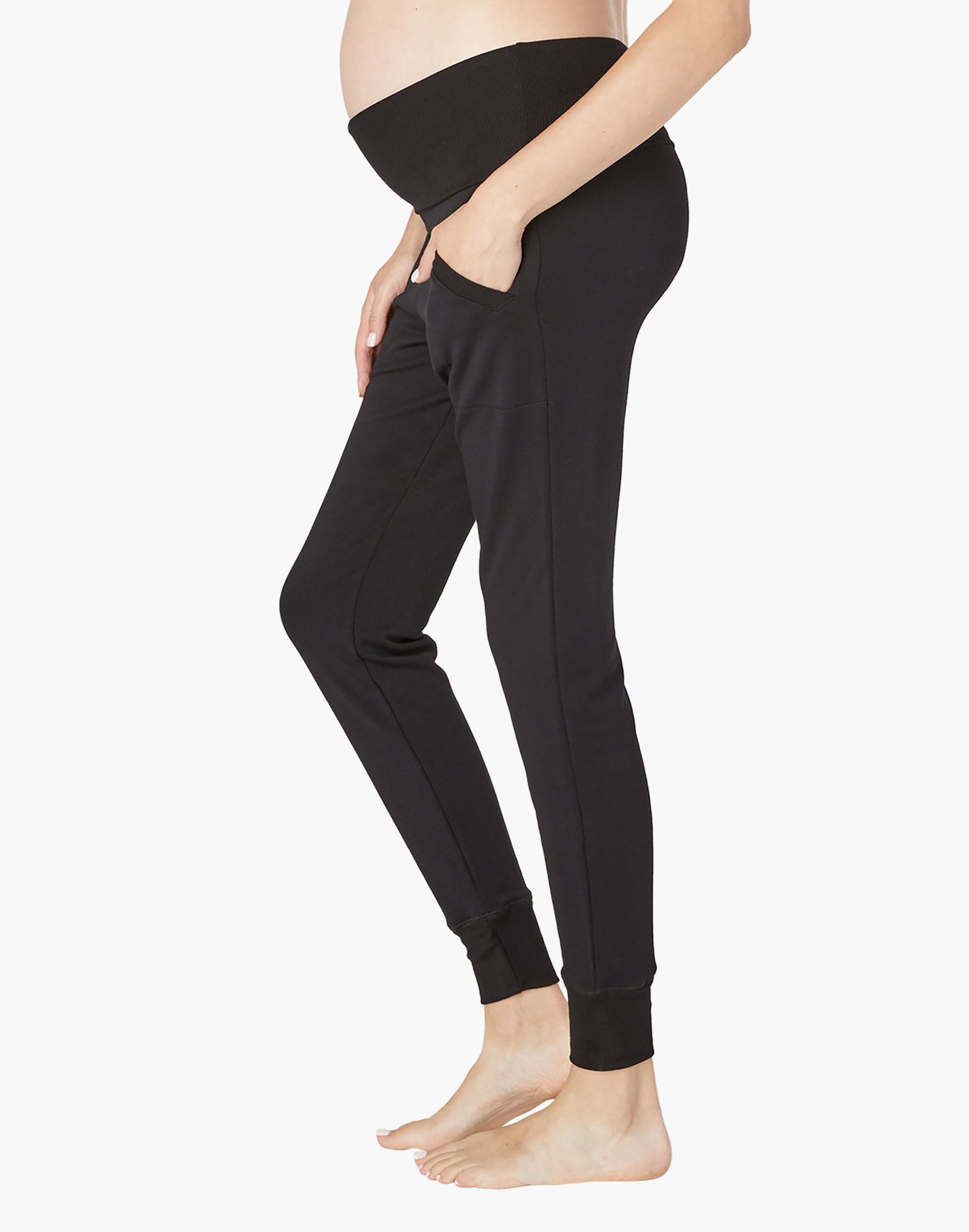 Beyond Yoga Cozy Fleece&trade; Fold Over Maternity Sweatpants