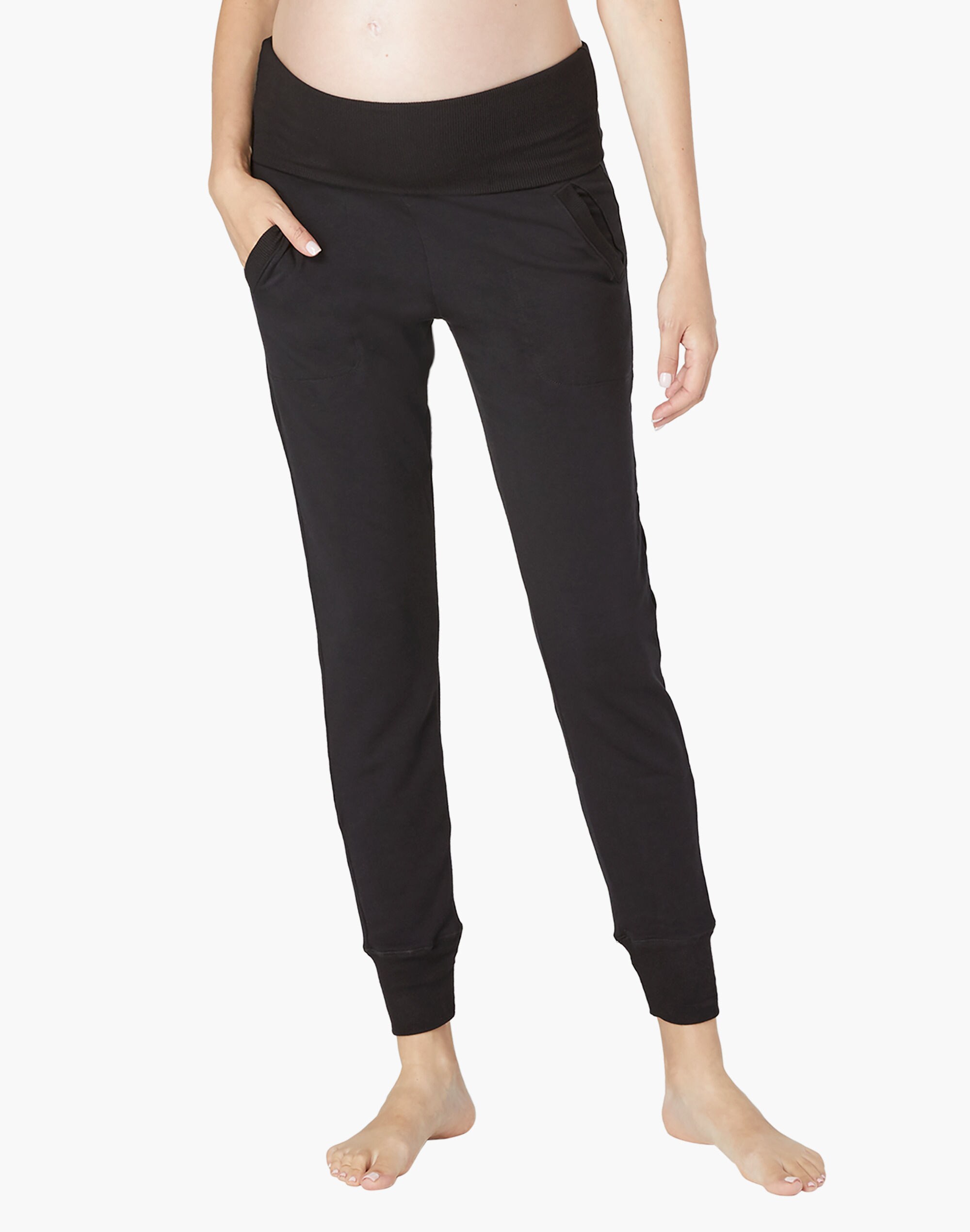 Beyond Yoga Cozy Fleece&trade; Fold Over Maternity Sweatpants