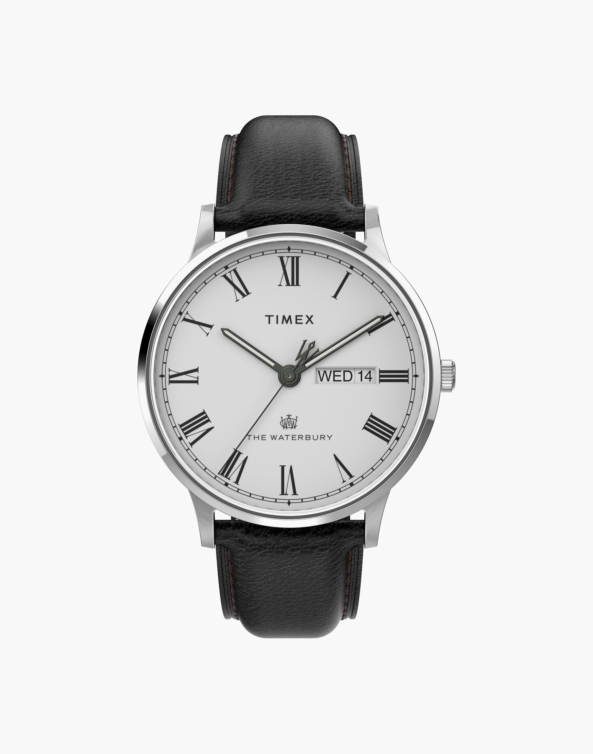 TIMEX Waterbury Classic Day/Date 40mm Leather Strap Watch