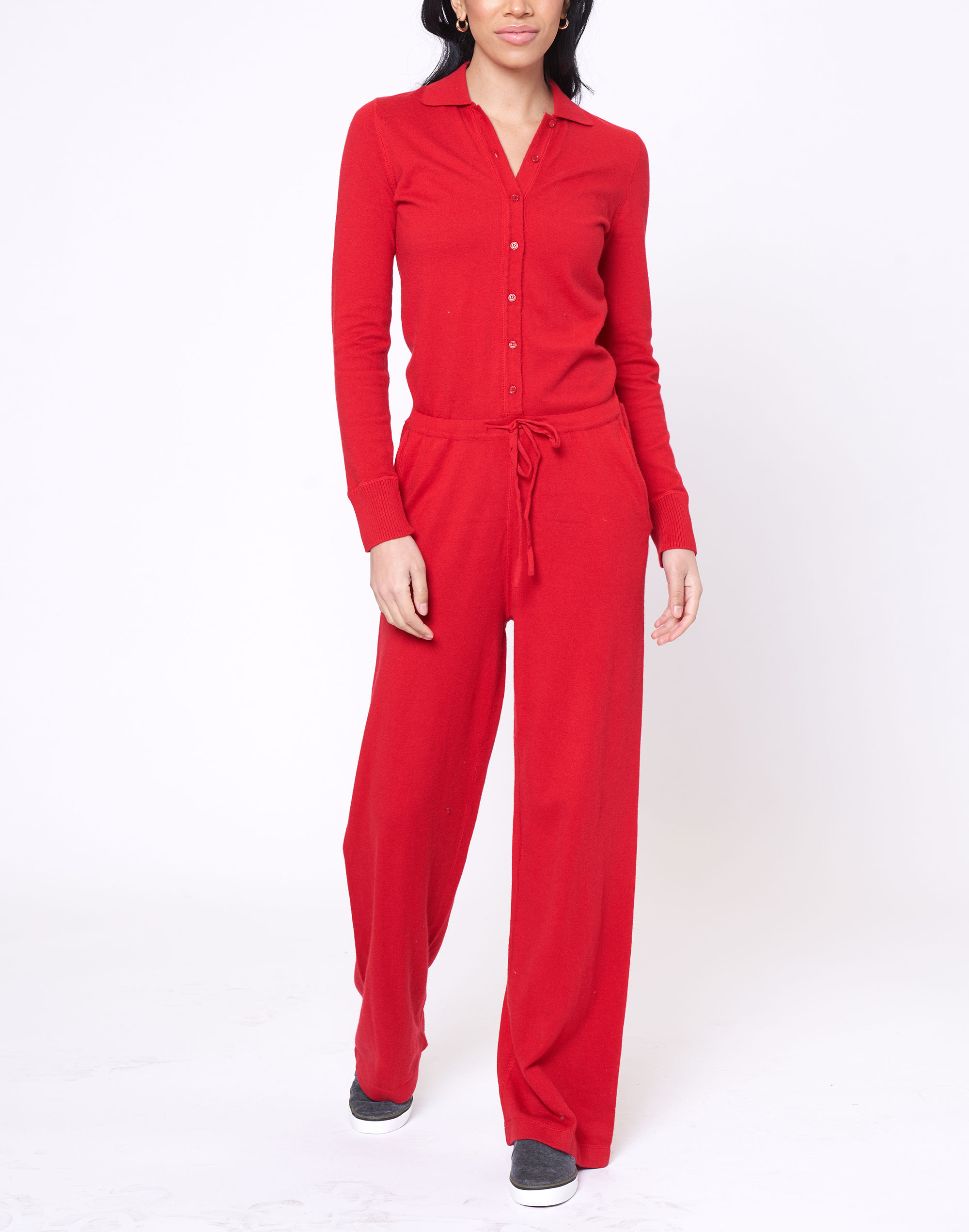 Mw Leimere Naples Jumpsuit In Red