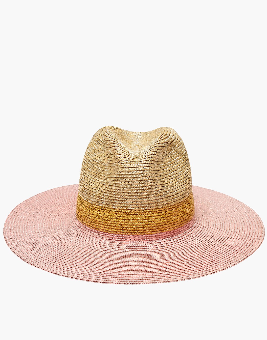 Madewell Straw Bucket Hat in Retro Pink - Size M-L