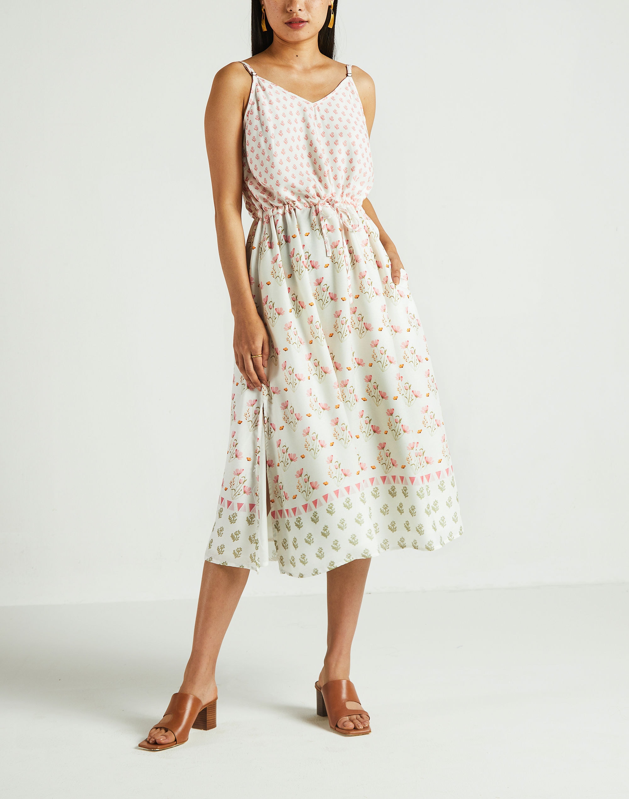 madewell x reistor strappy midi dress