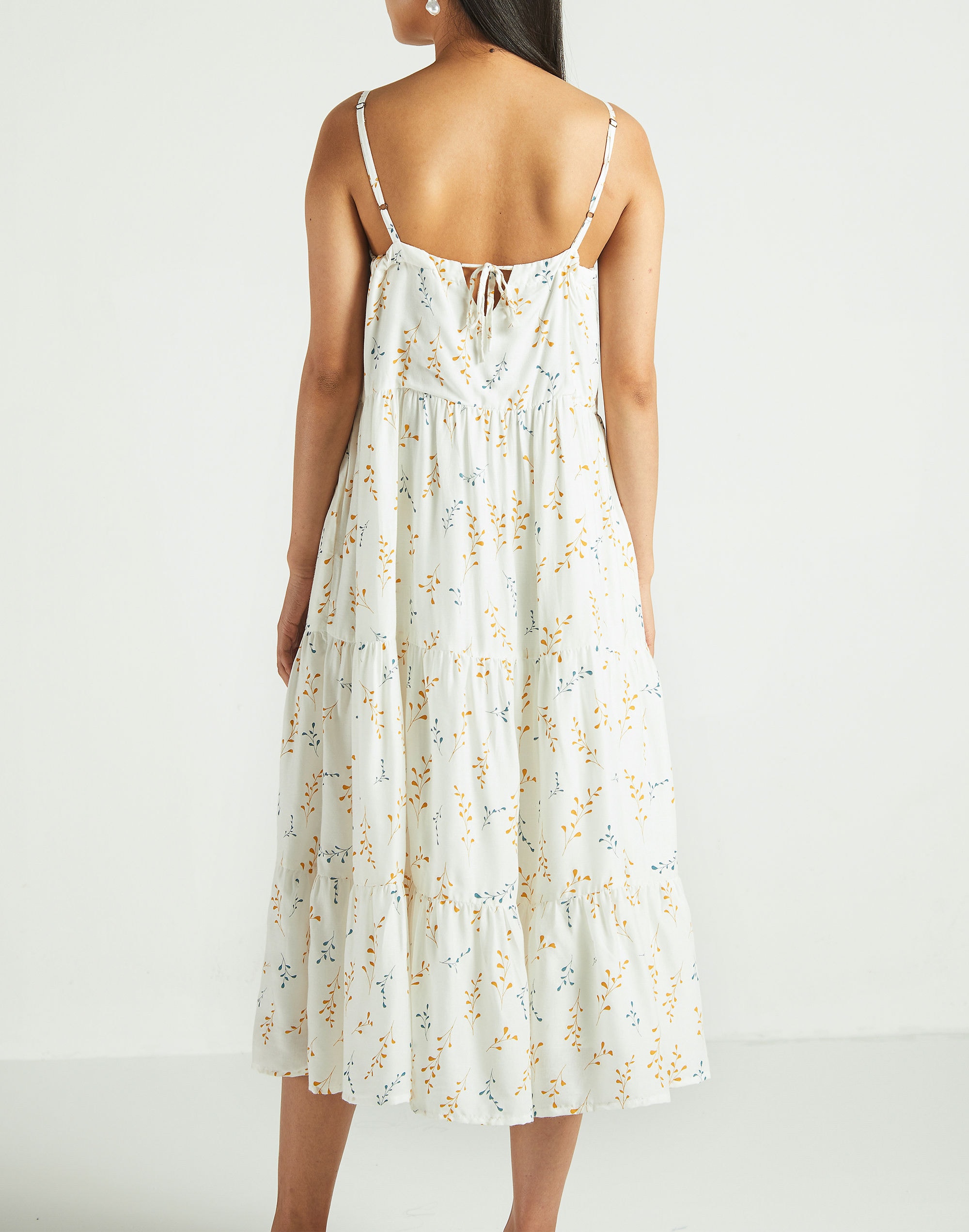 Madewell x Reistor Tiered Midi Dress