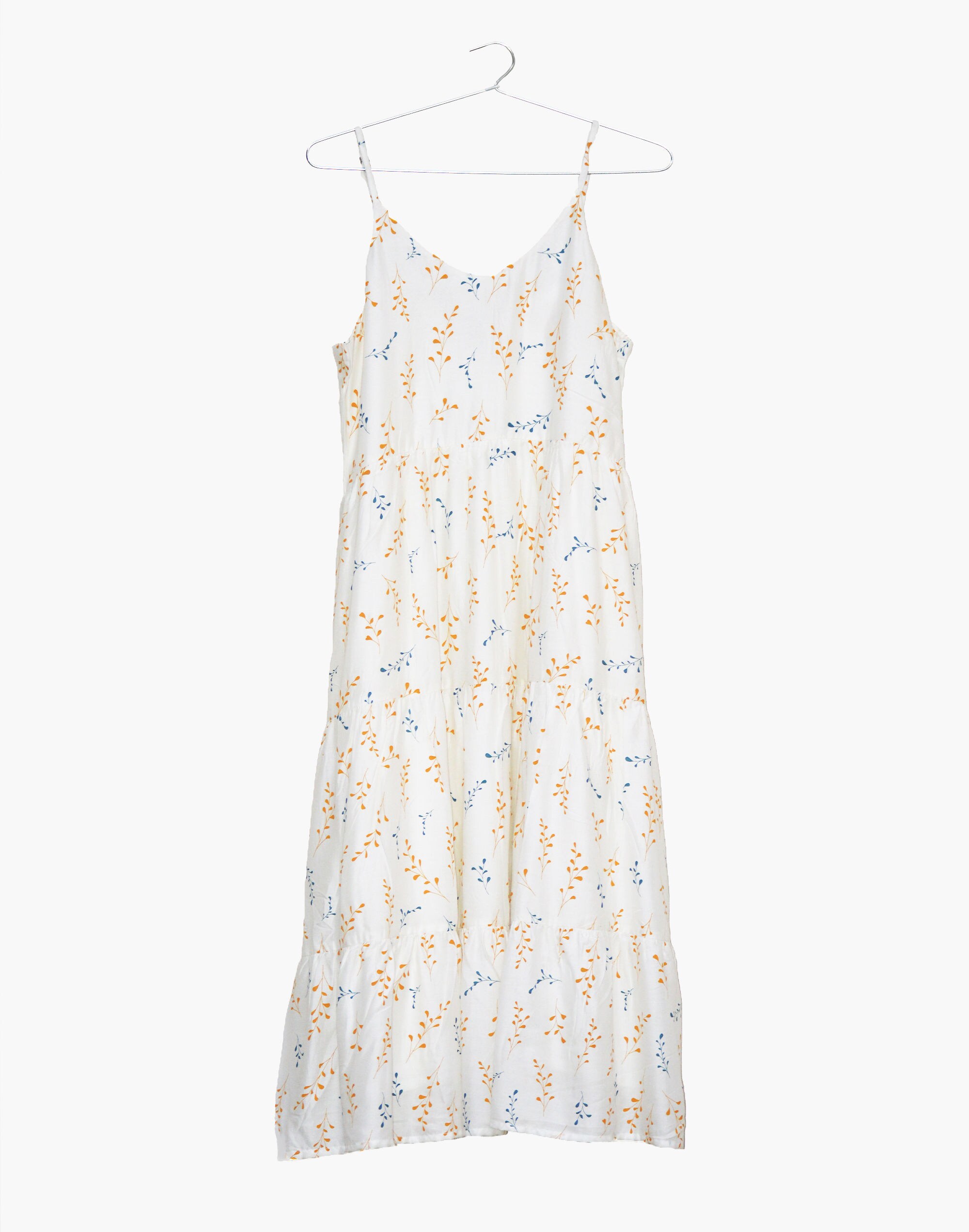 Madewell x Reistor Tiered Midi Dress