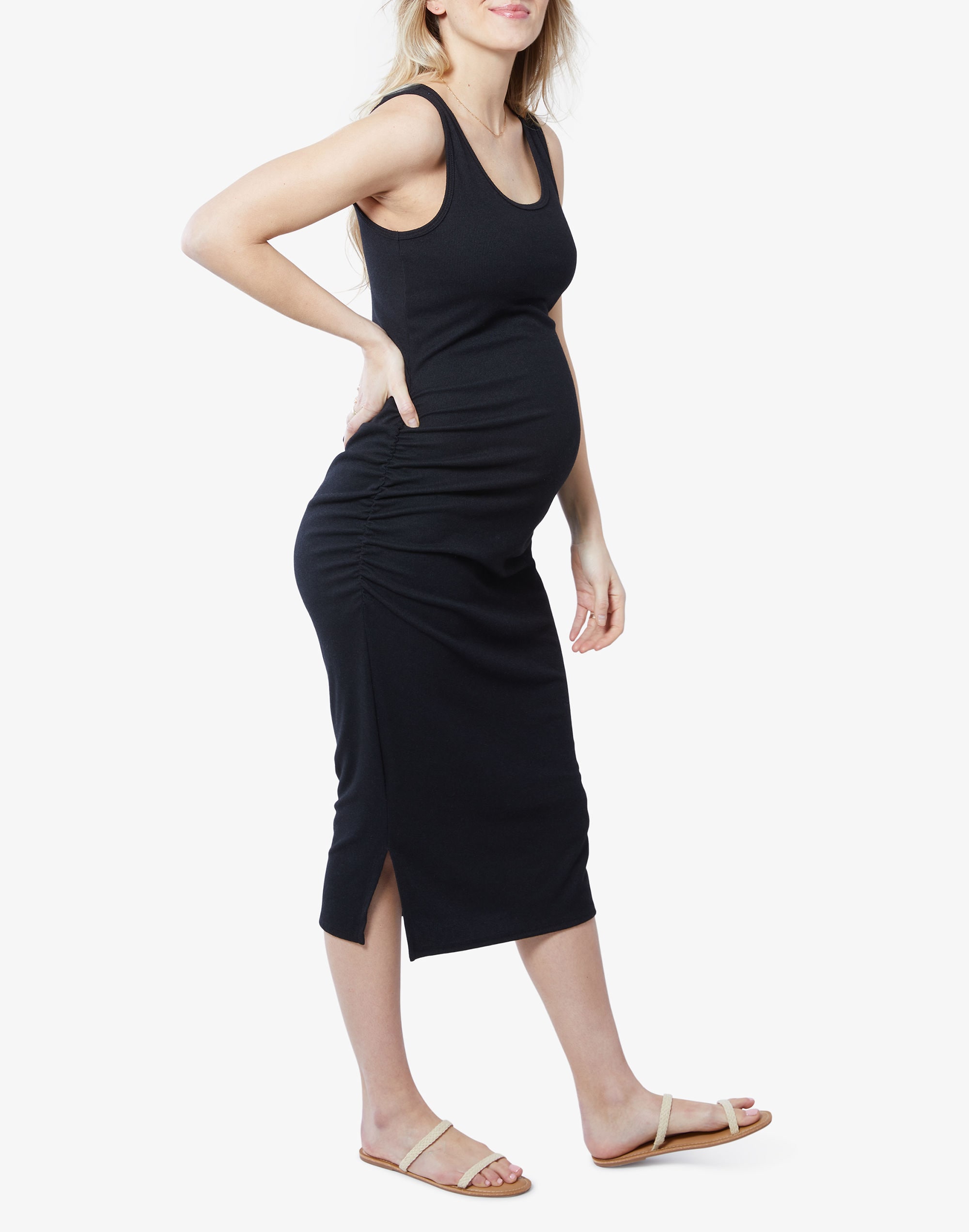 Ingrid & EveryWear Ribbed Maternity Top Dress