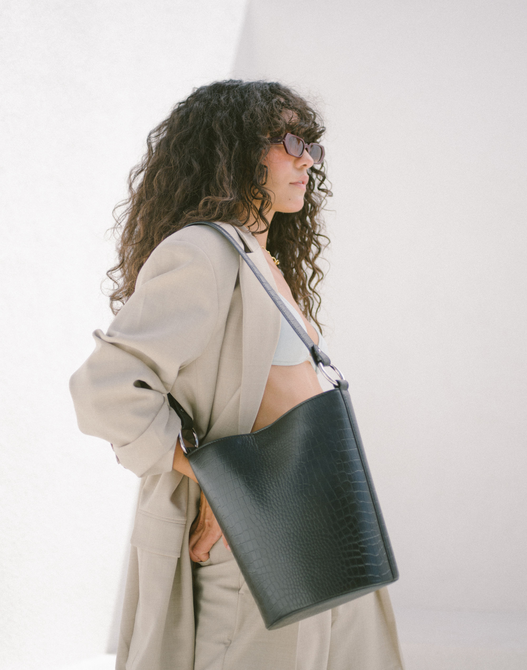 HYER GOODS Convertible Bucket Bag