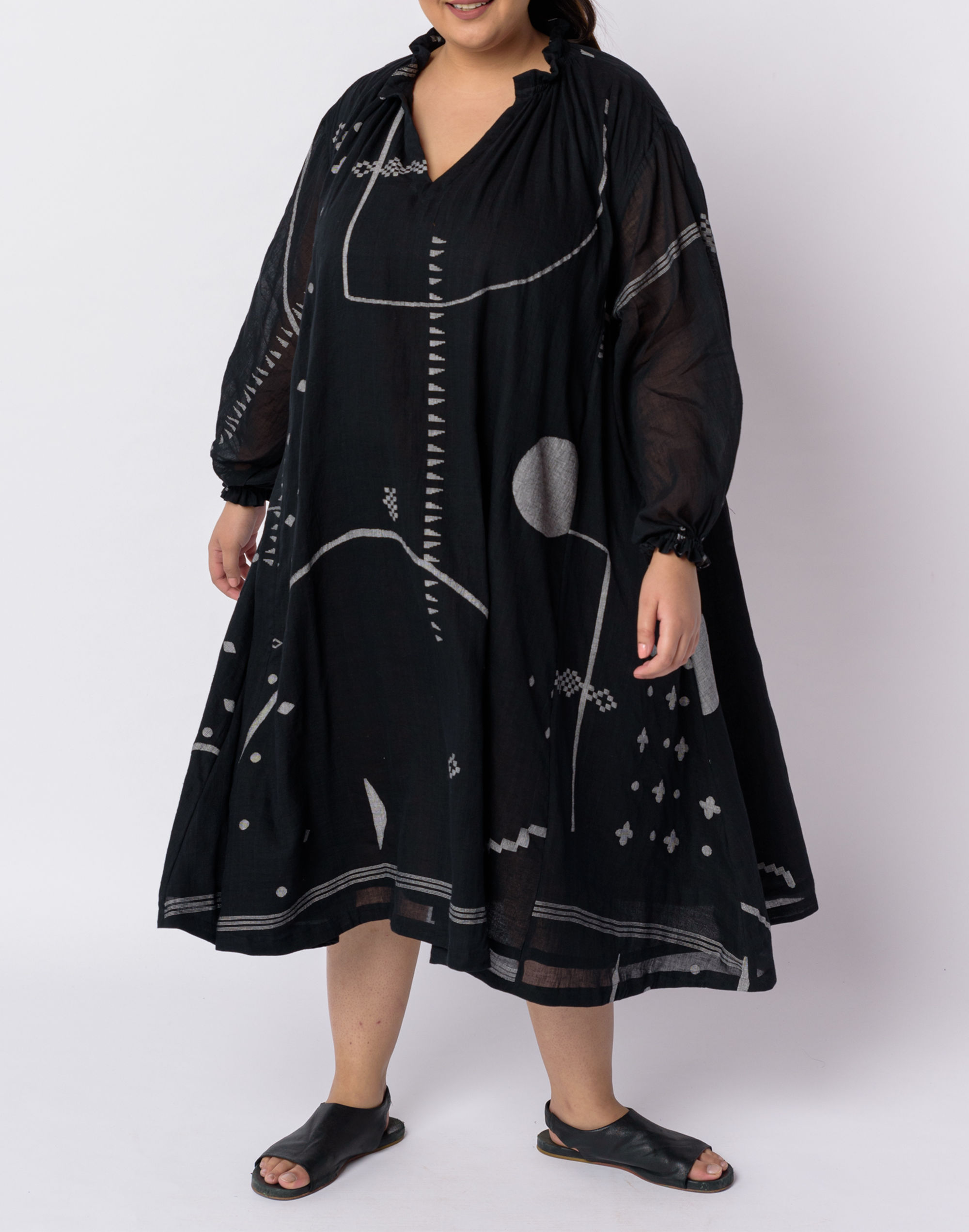 World of Crow Whimsy Flared Dress